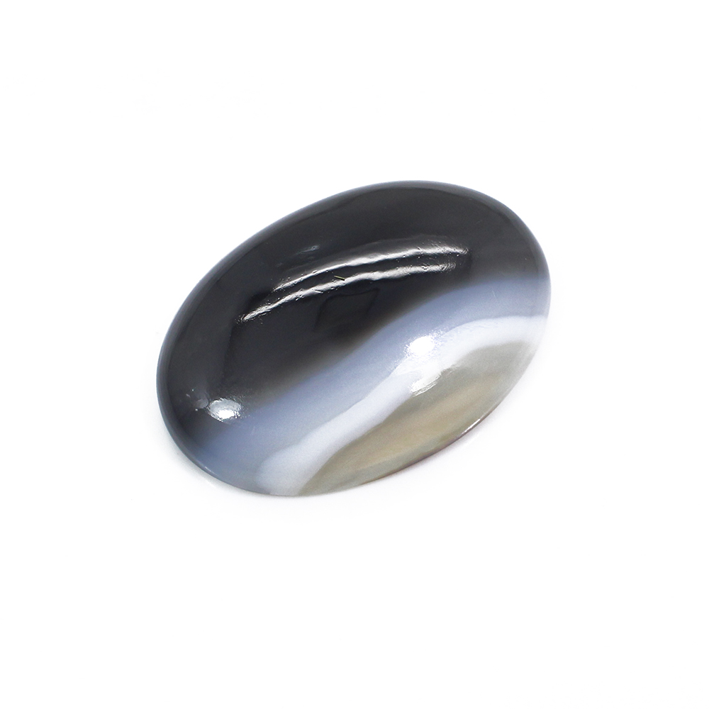 Natural Black Sard Onyx 28x19mm Oval Cabochon 2700 Cts