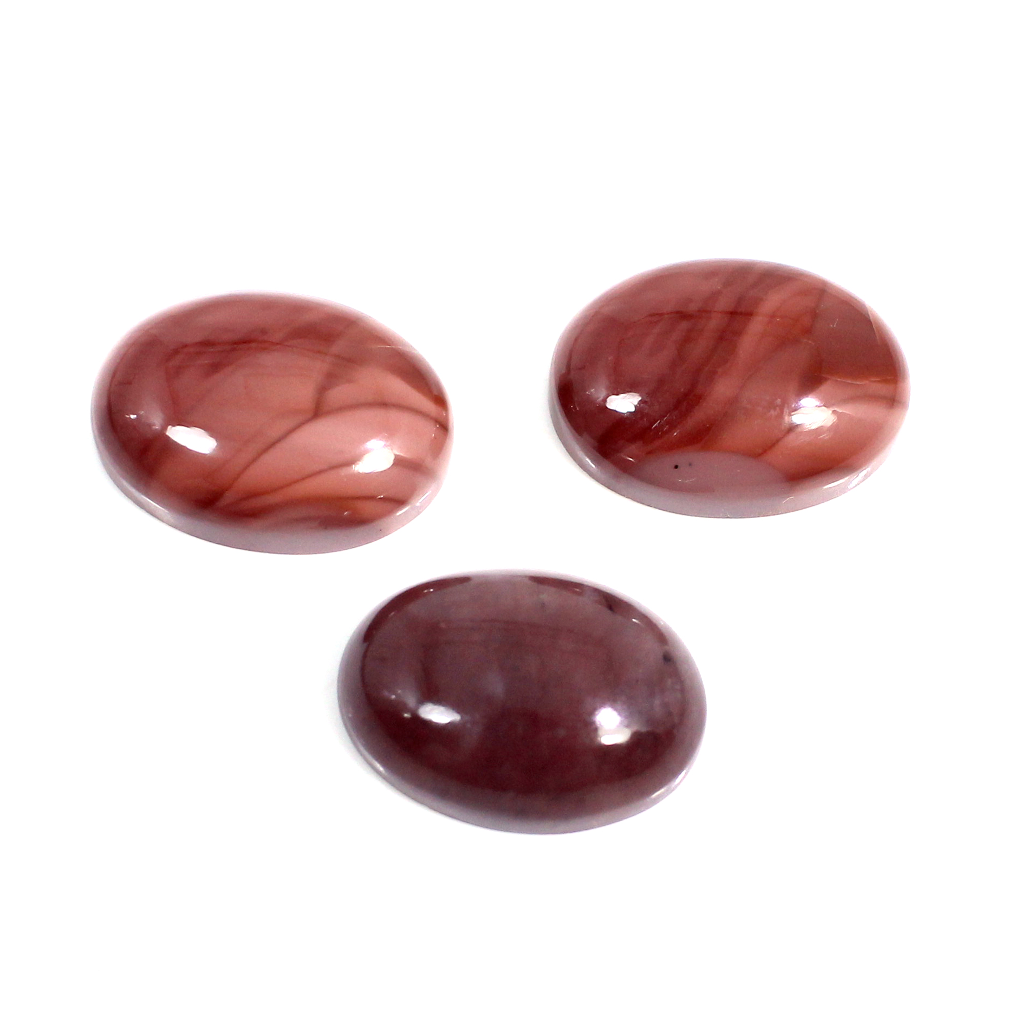 3 Pcs Natural Imperial Jasper 18x13mm Oval Cabochon 3505 Cts