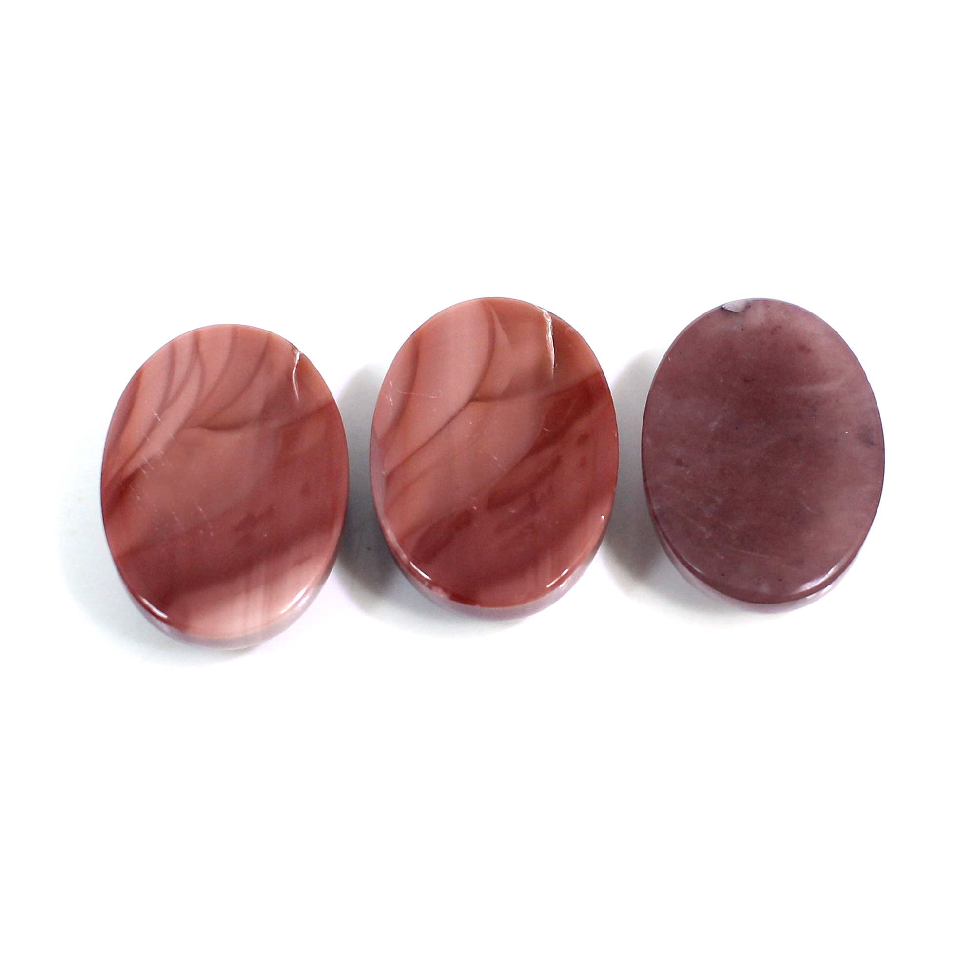 3 Pcs Natural Imperial Jasper 18x13mm Oval Cabochon 3505 Cts