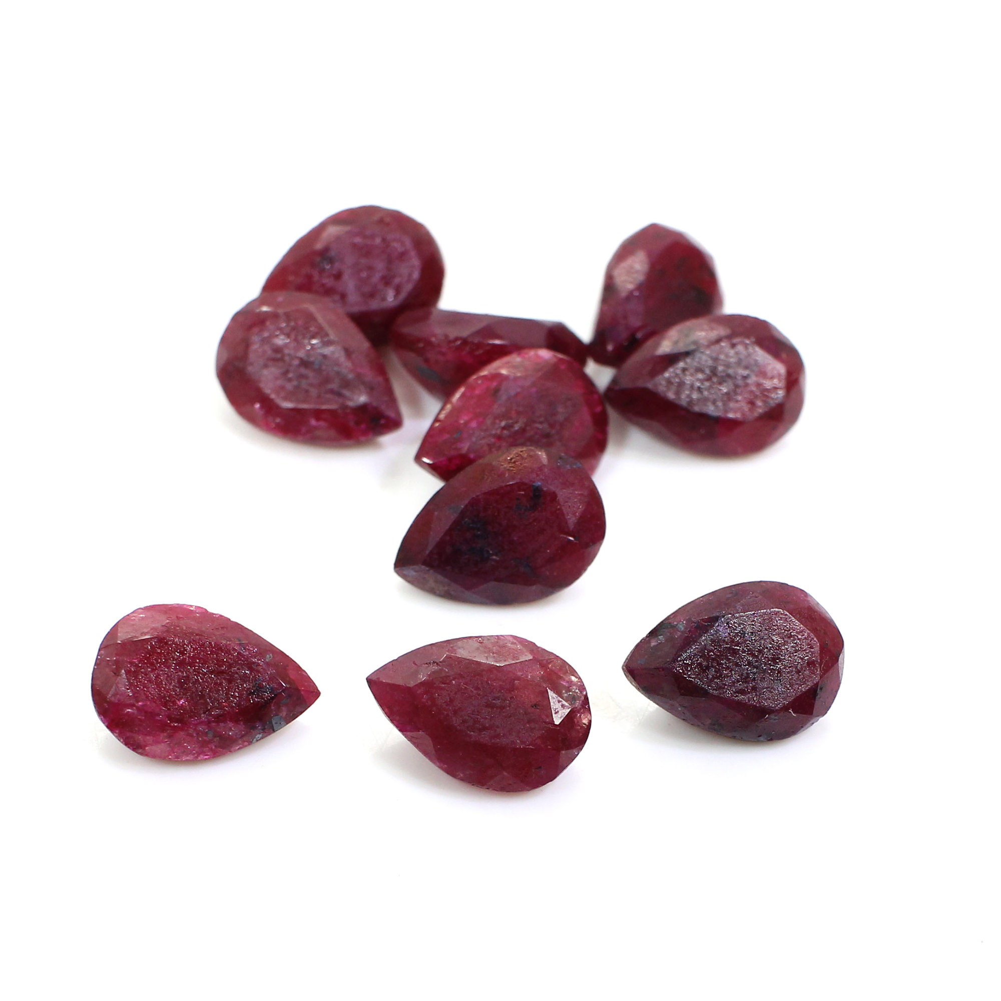Natural Ruby Corundum 10x7mm Pear Cut 305 Cts