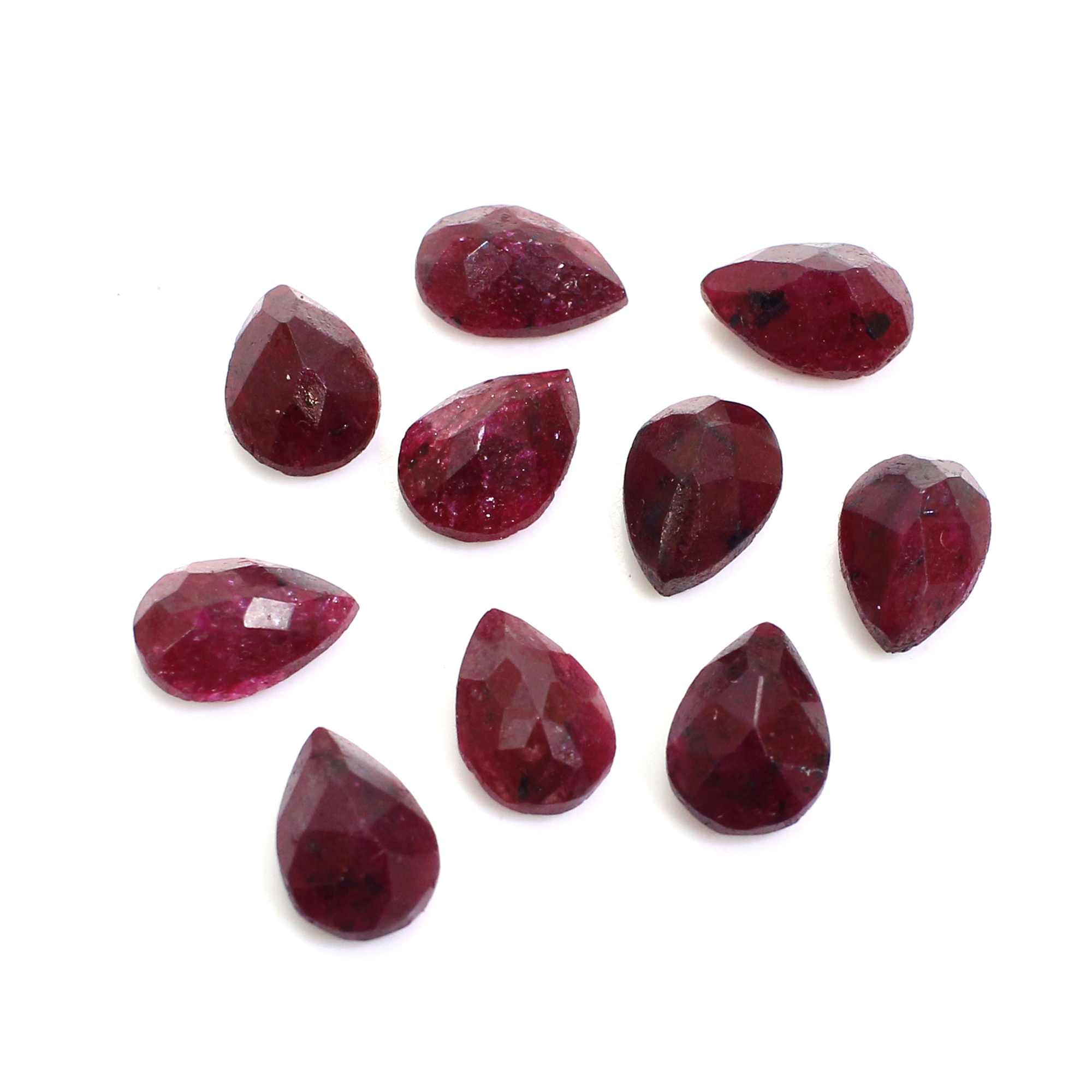 Natural Ruby Corundum 10x7mm Pear Cut 305 Cts