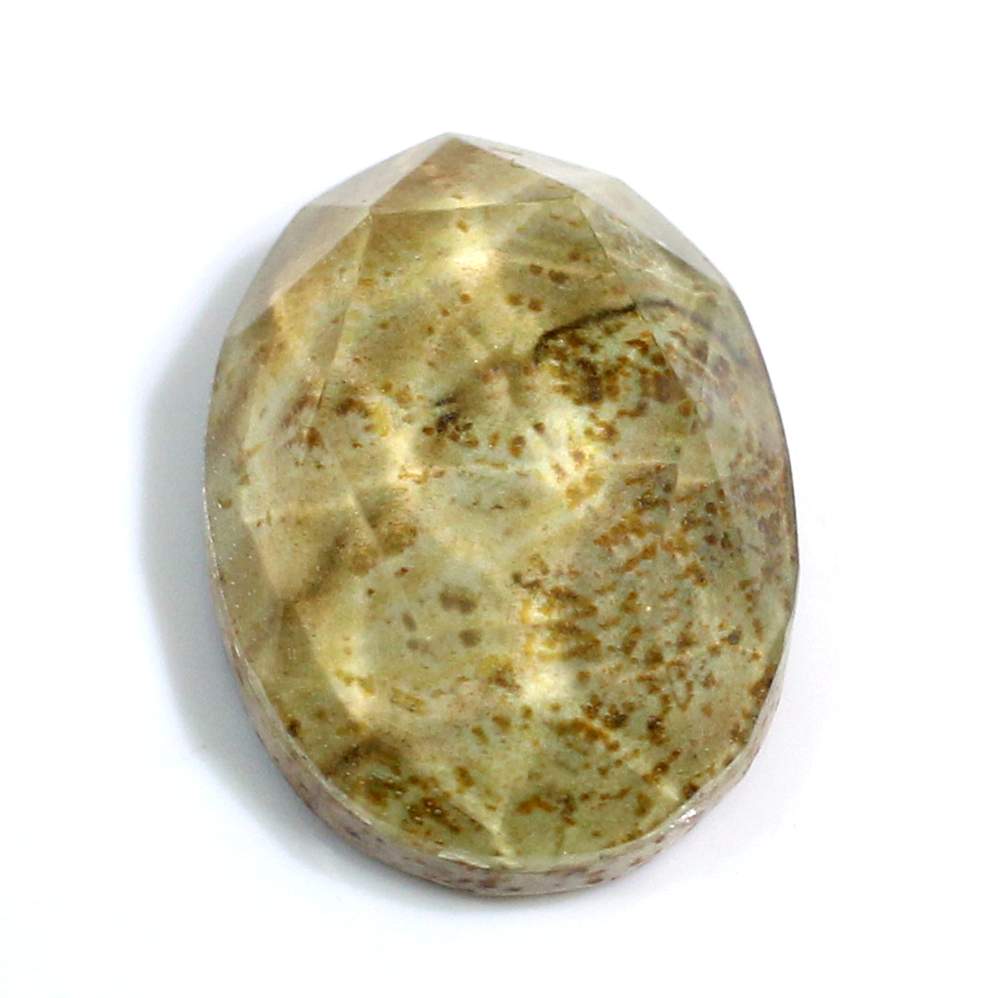Natural Crystal and Picture Jasper 18x13mm Oval Doublet 1190 Cts