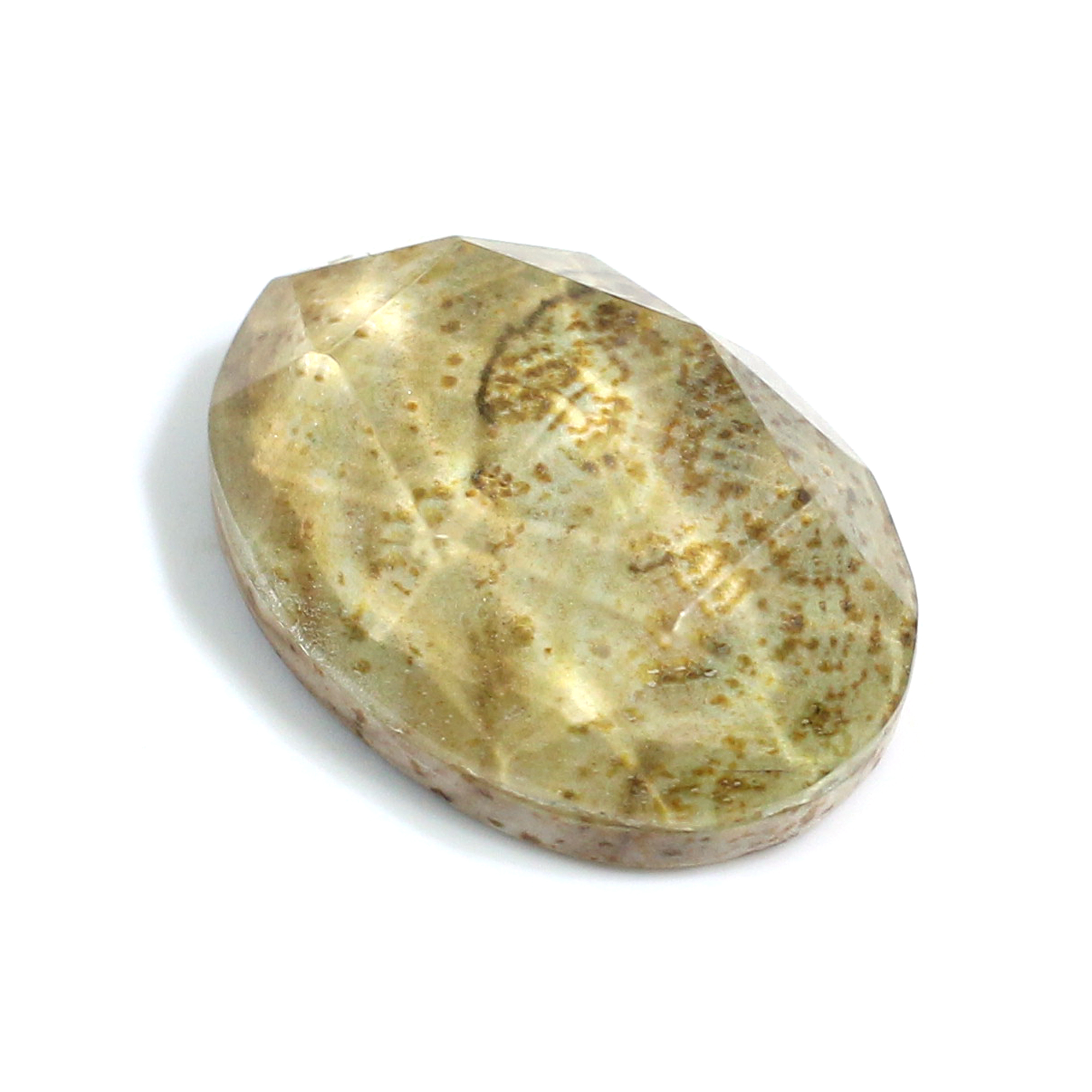 Natural Crystal and Picture Jasper 18x13mm Oval Doublet 1190 Cts