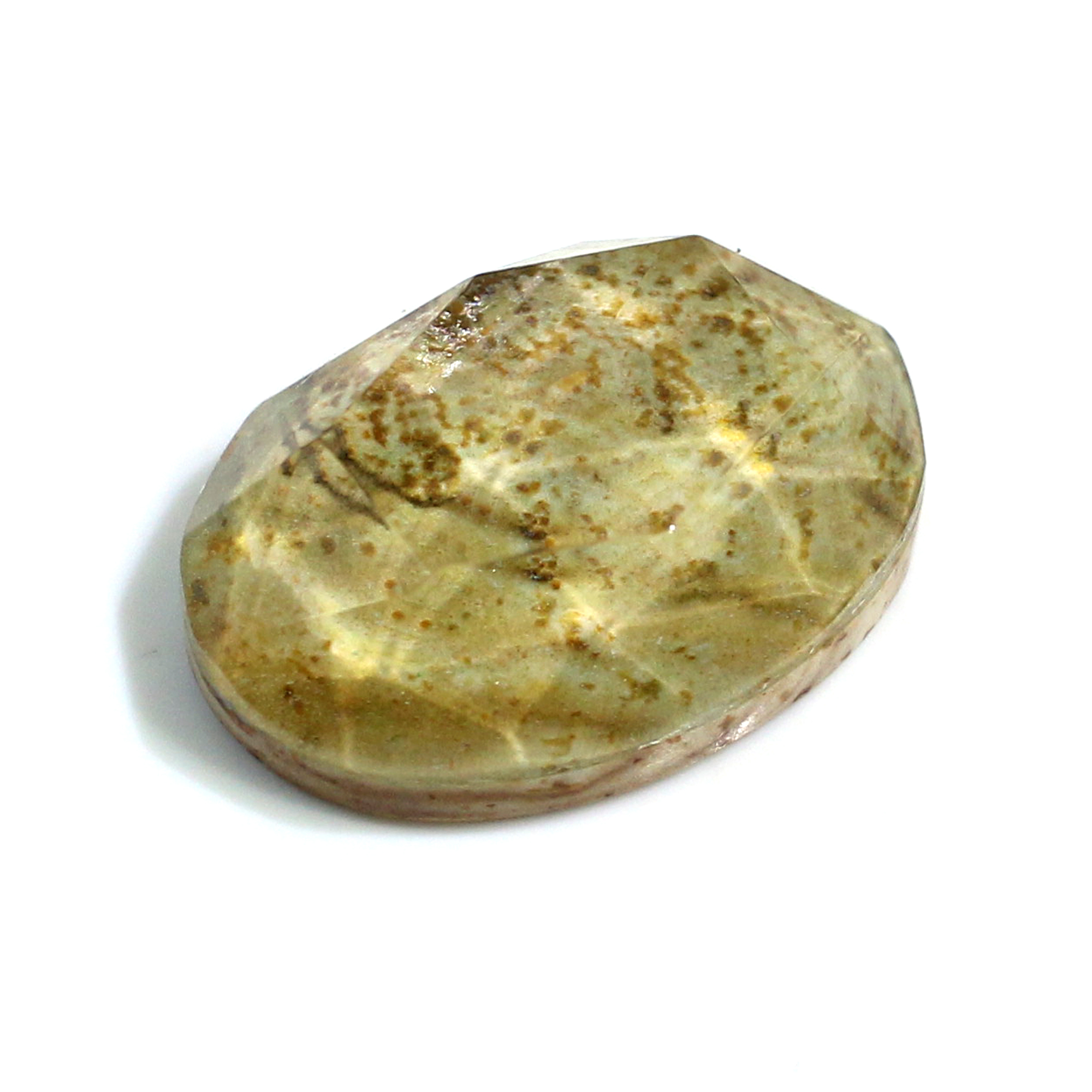 Natural Crystal and Picture Jasper 18x13mm Oval Doublet 1190 Cts