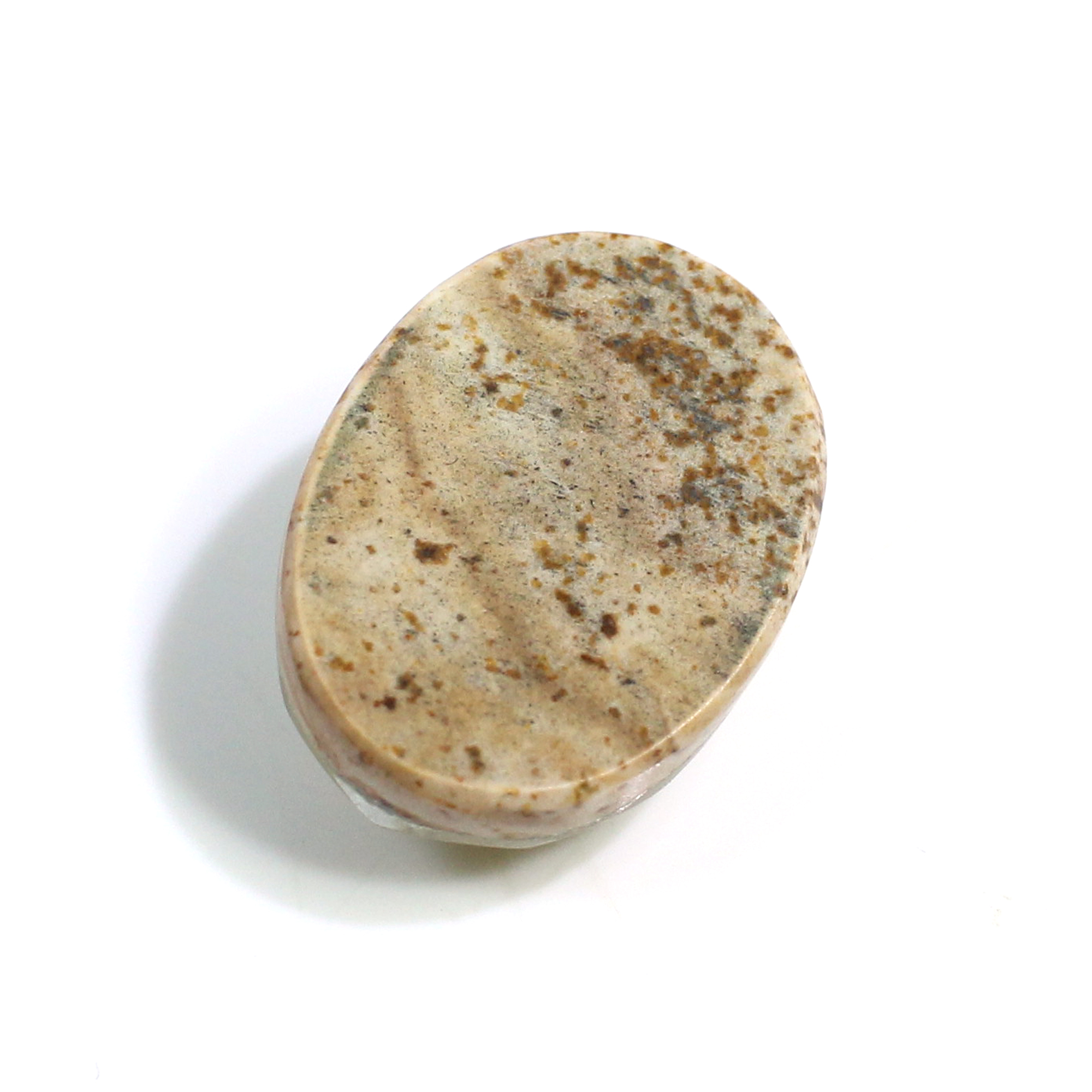 Natural Crystal and Picture Jasper 18x13mm Oval Doublet 1190 Cts