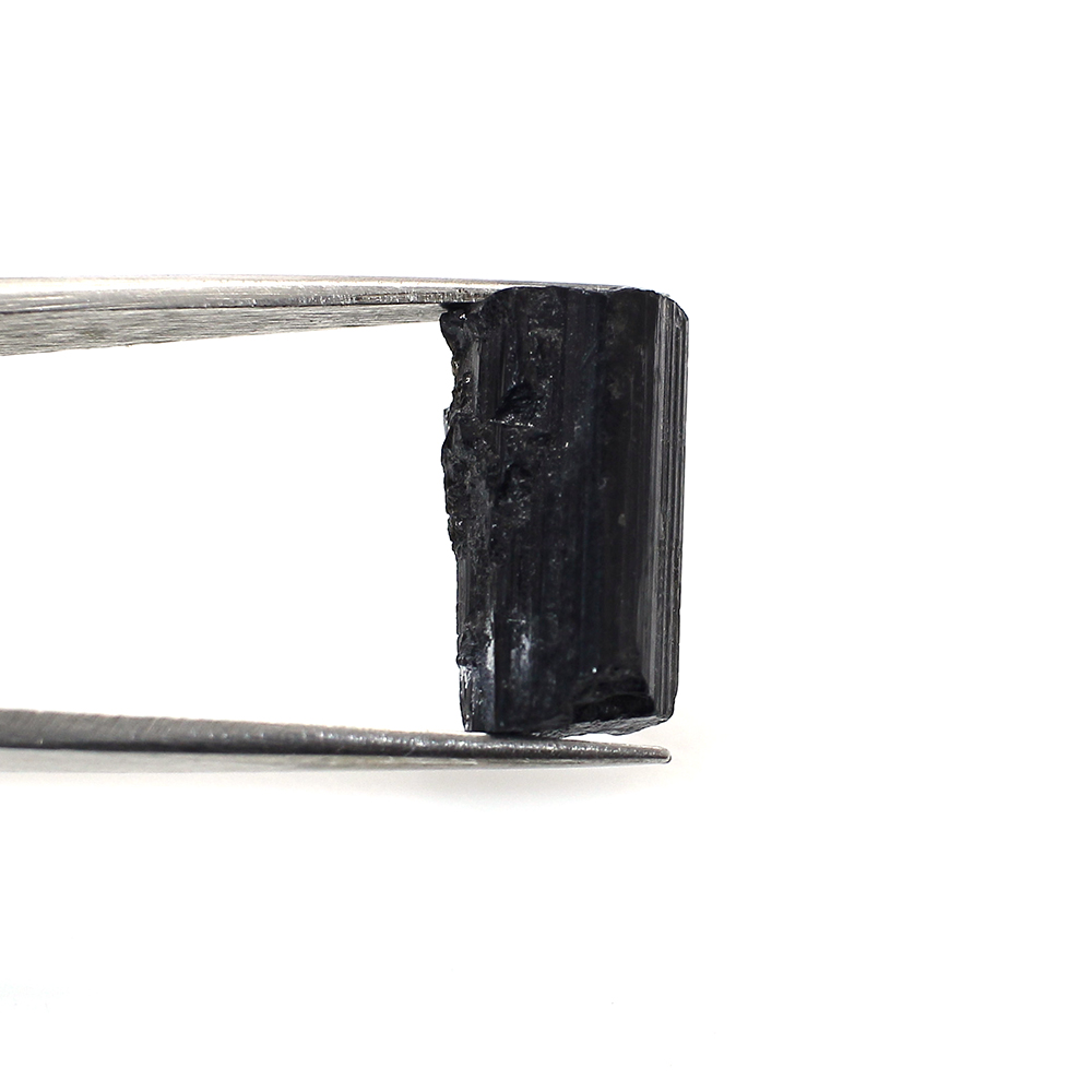 Natural Black Tourmaline 14x6mm Raw Rock 565 Cts