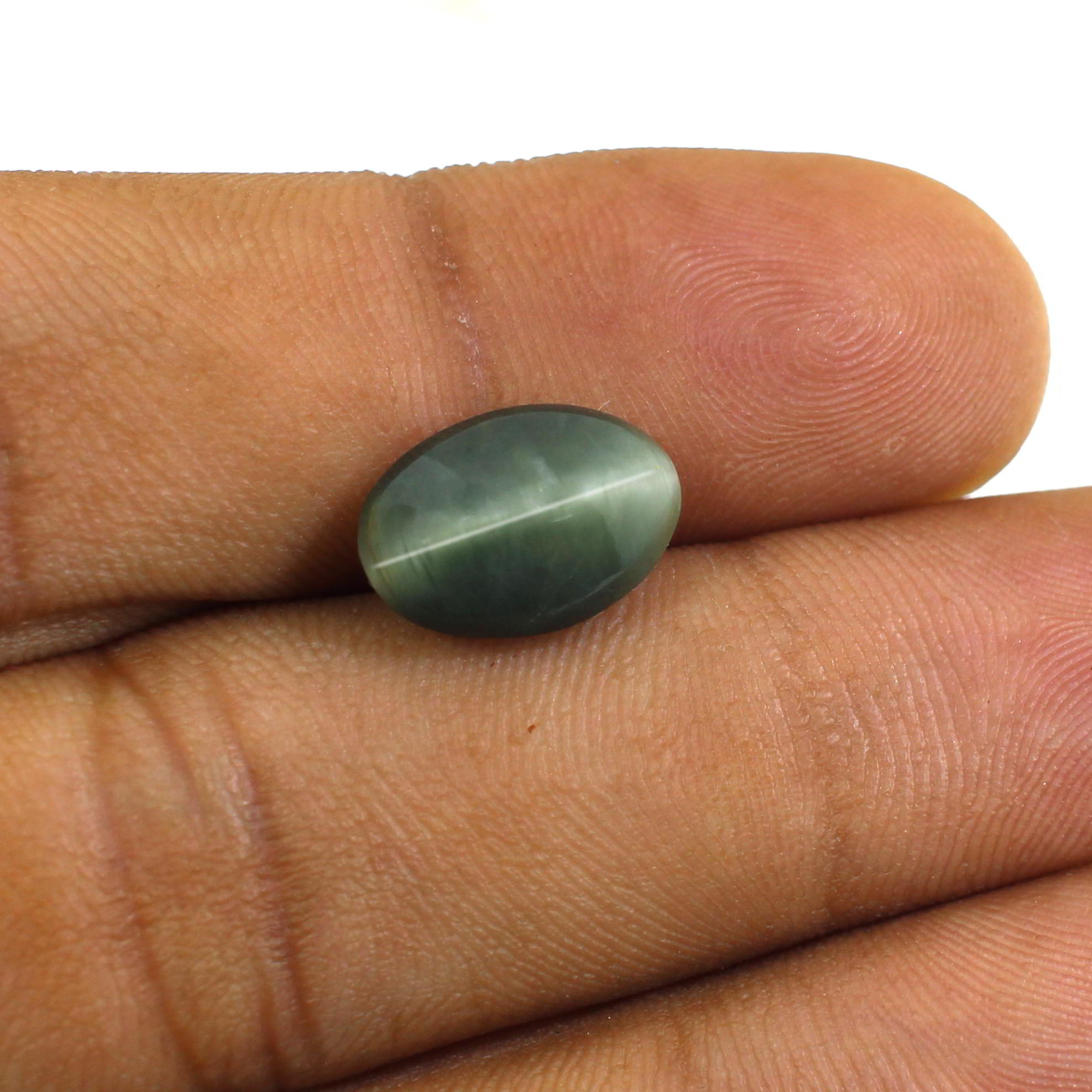 Natural Cats Eye 12x8mm Oval Cabochon 450 Cts