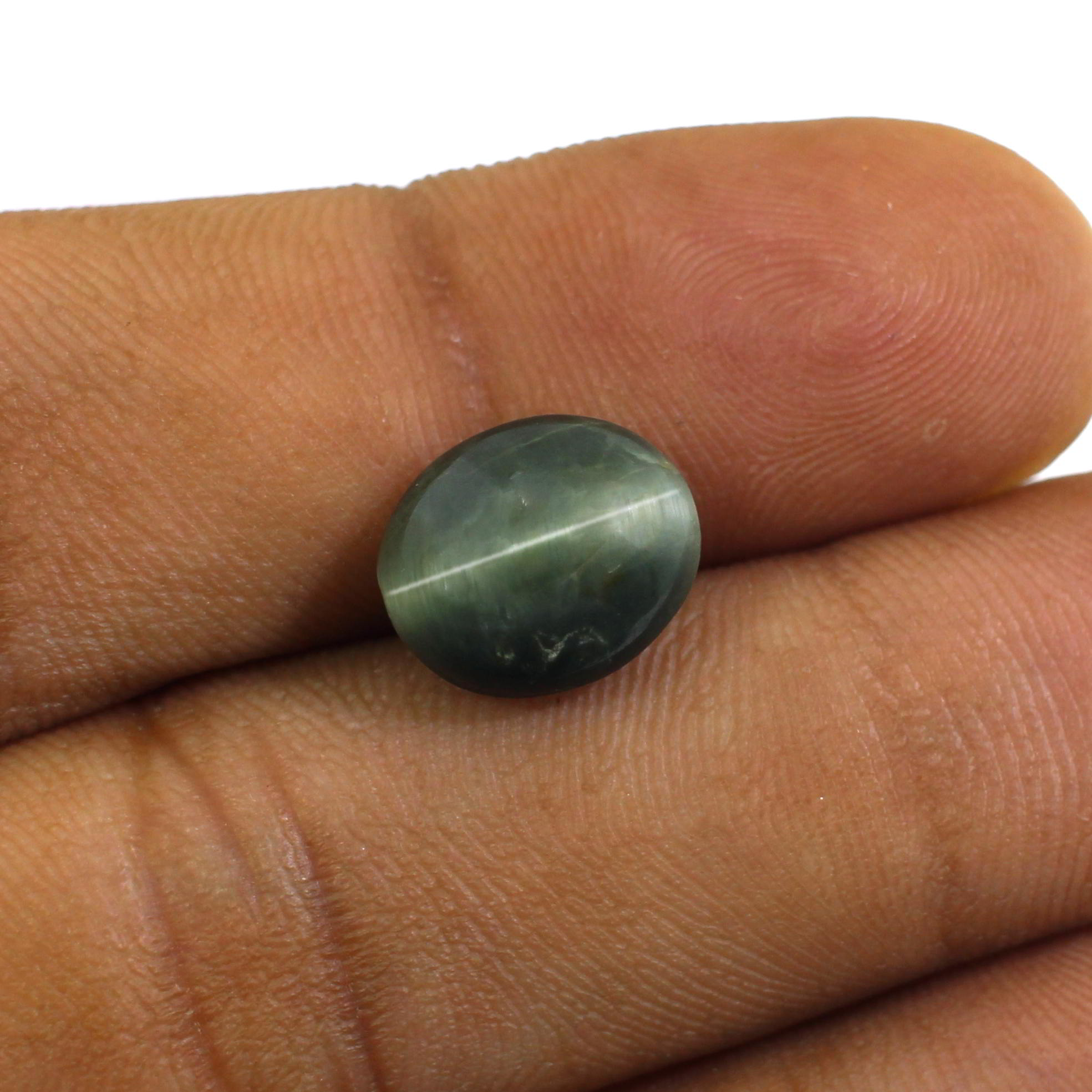 Natural Cats Eye 11x9mm Oval Cabochon 495 Cts