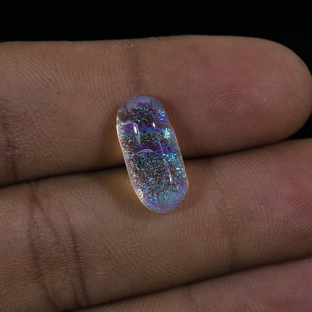 Synthetic Ethiopian Opal 16x8mm Oval Cabochon 615 Cts