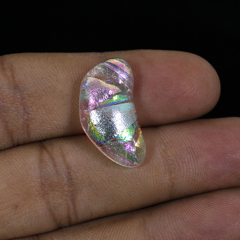 Synthetic Ethiopian Opal 23x12mm Fancy Cabochon 1295 Cts