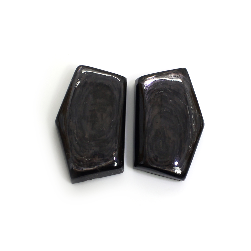 1 Pairs Natural Hypersthene Spectrolite 20x12mm Fancy Cabochon 2360 Cts