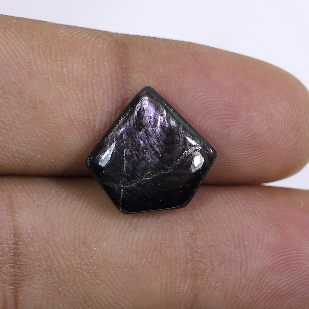 Natural Hypersthene Spectrolite 15x15mm Pentagon Cabochon 1430 Cts