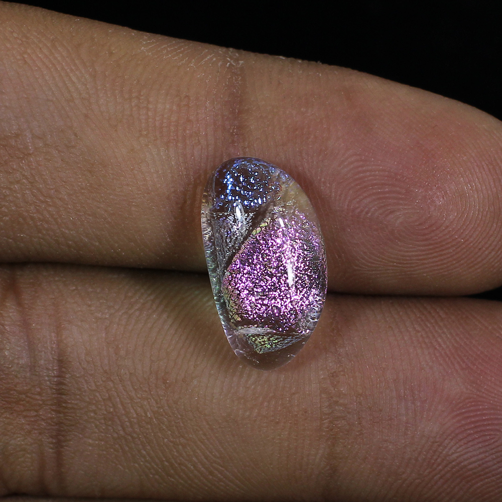 Synthetic Ethiopian Opal 16x8mm Oval Cabochon 595 Cts