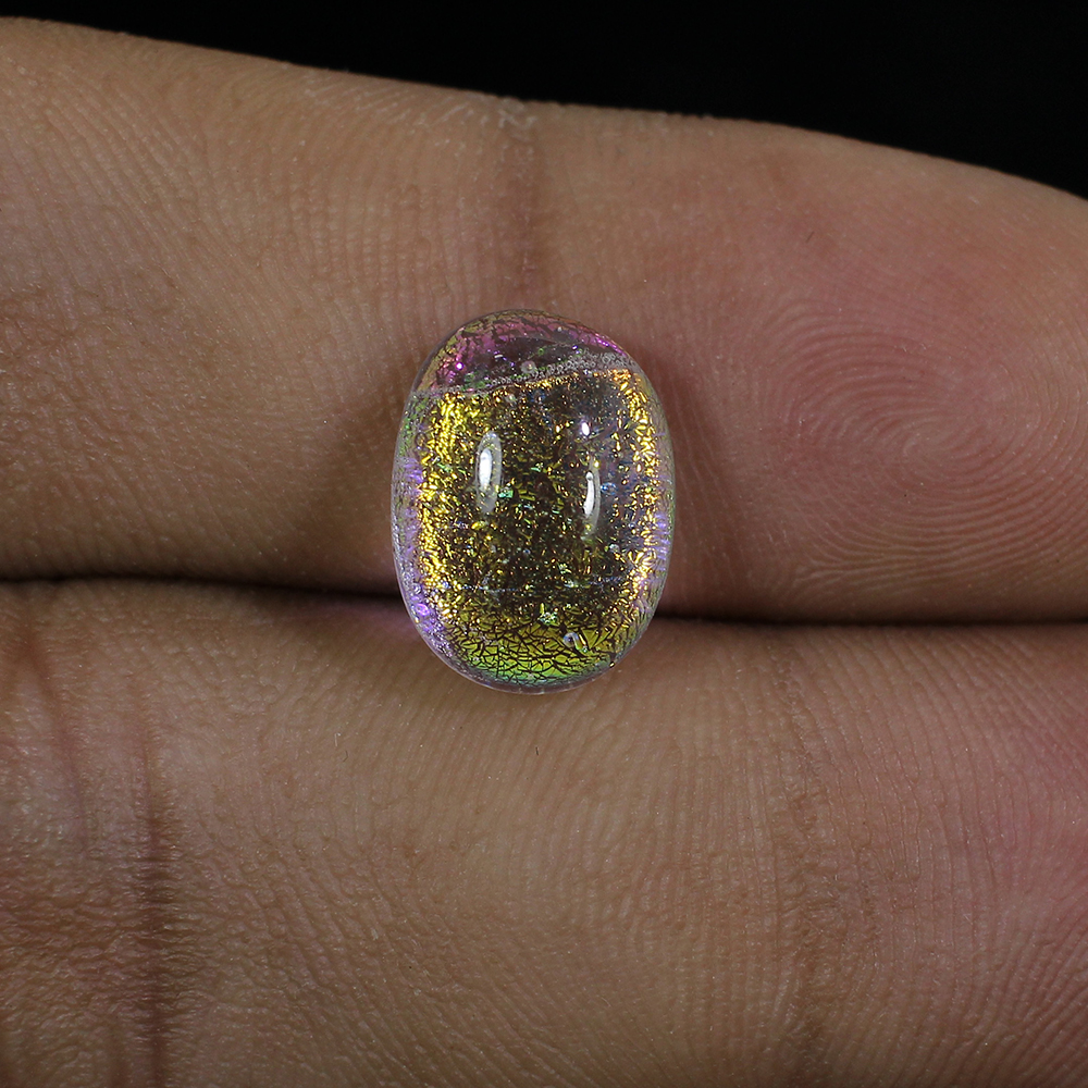 Synthetic Ethiopian Opal 12x9mm Oval Cabochon 505 Cts