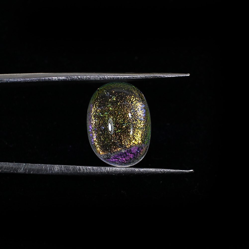 Synthetic Ethiopian Opal 12x9mm Oval Cabochon 505 Cts