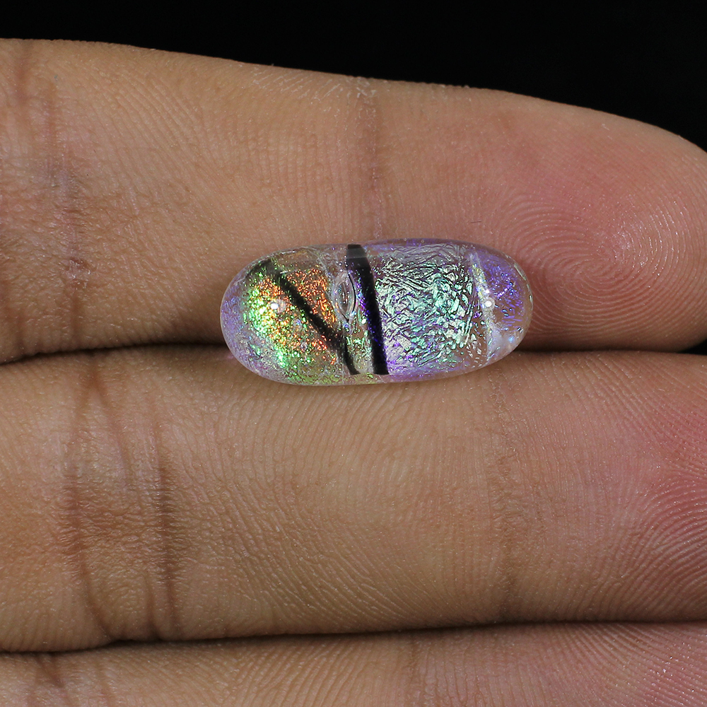 Synthetic Ethiopian Opal 20x8mm Capsule Cabochon 820 Cts