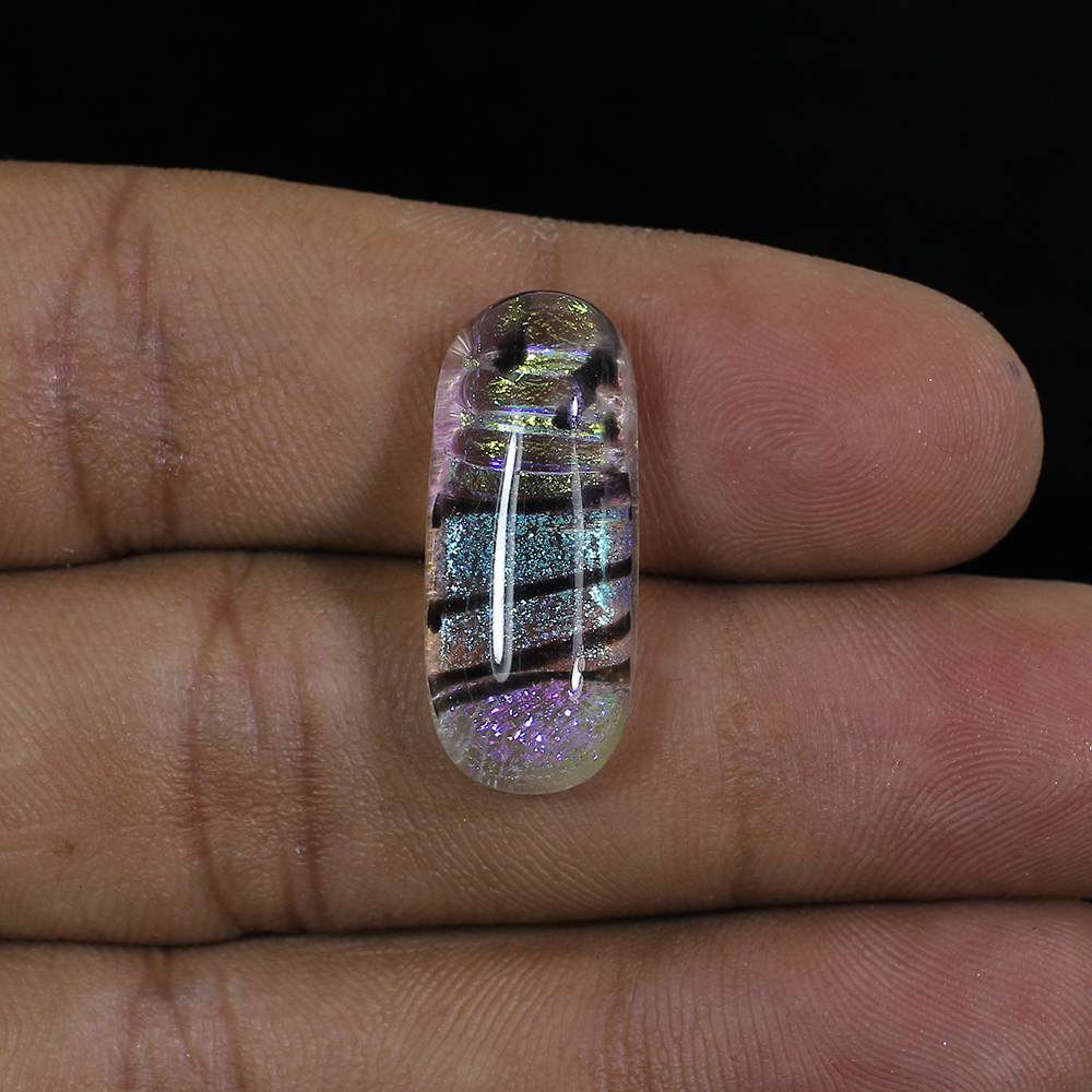 Synthetic Ethiopian Opal 20x10mm Capsule Cabochon 1360 Cts