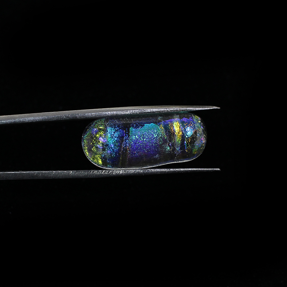 Synthetic Ethiopian Opal 21x9mm Capsule Cabochon 910 Cts