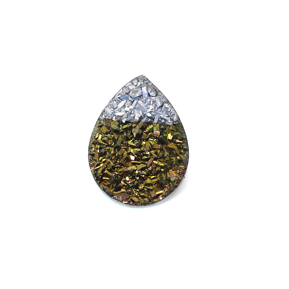 Bio Color Druzy 16x12mm Pear 705 Cts