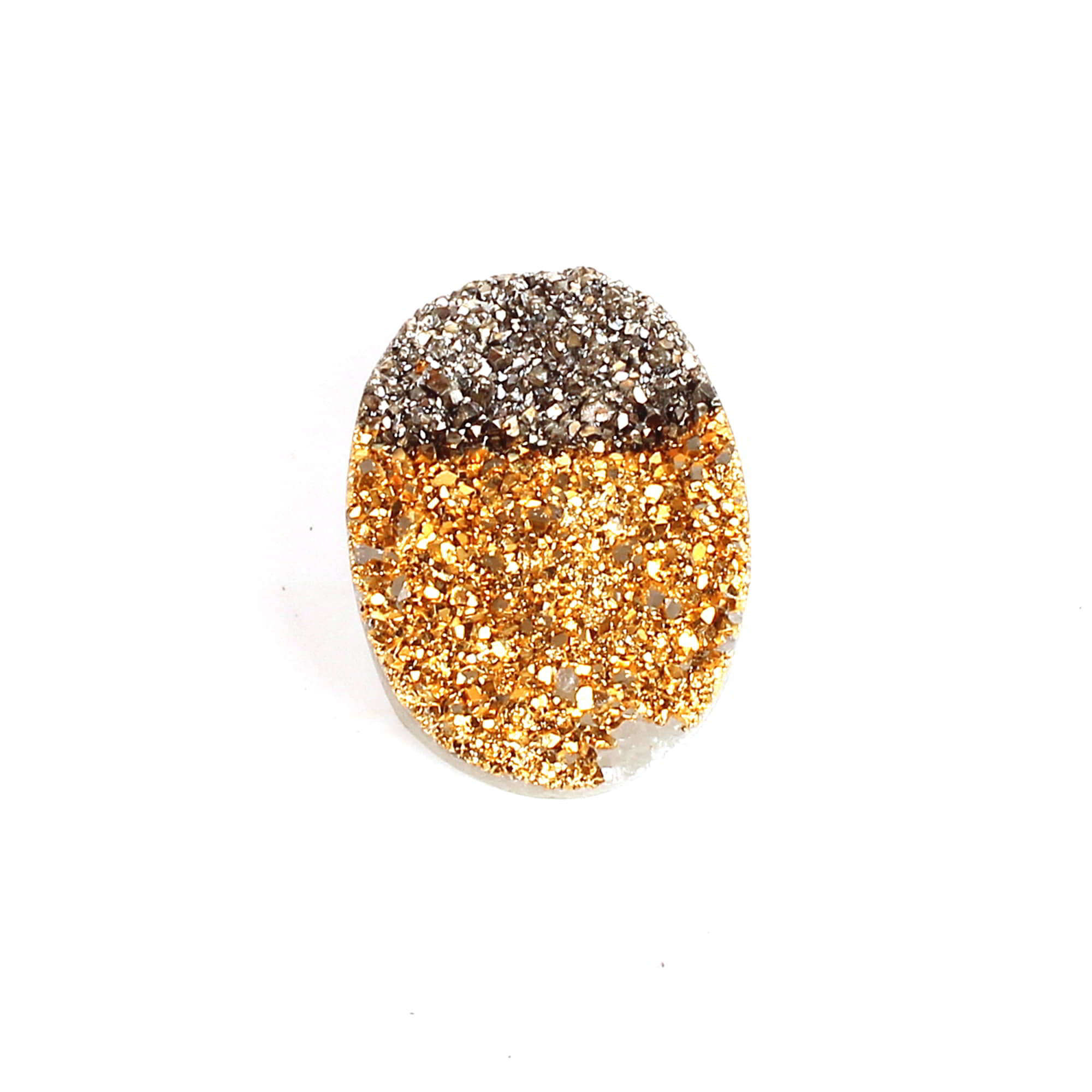 Bio Color Coated Druzy 16x12mm Oval 1040 Cts