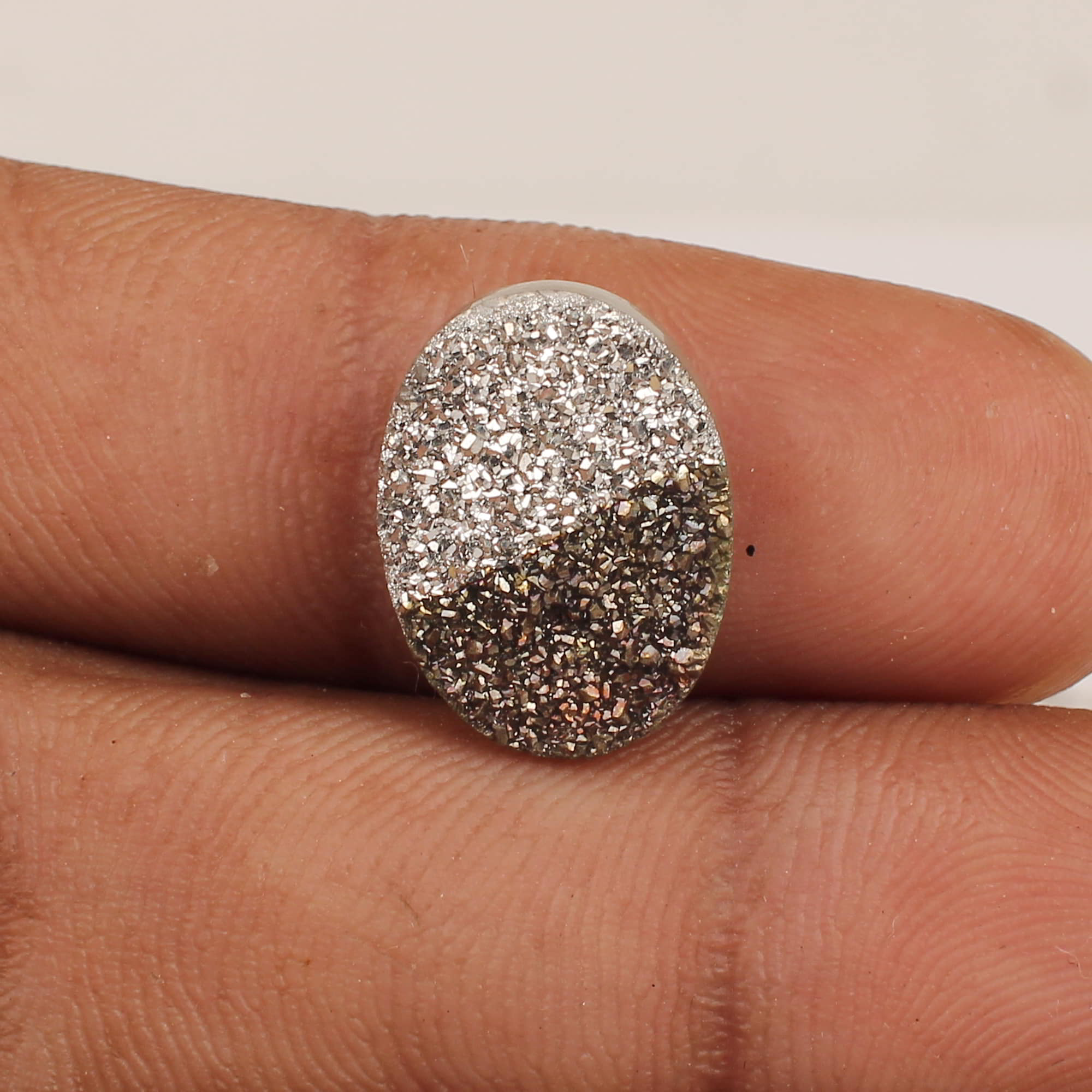 Bio Color Coated Druzy 16x12mm Oval 645 Cts