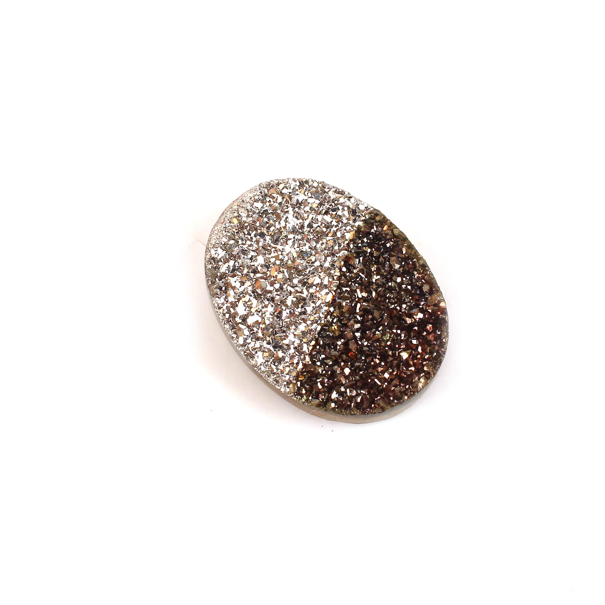 Bio Color Coated Druzy 16x12mm Oval 645 Cts