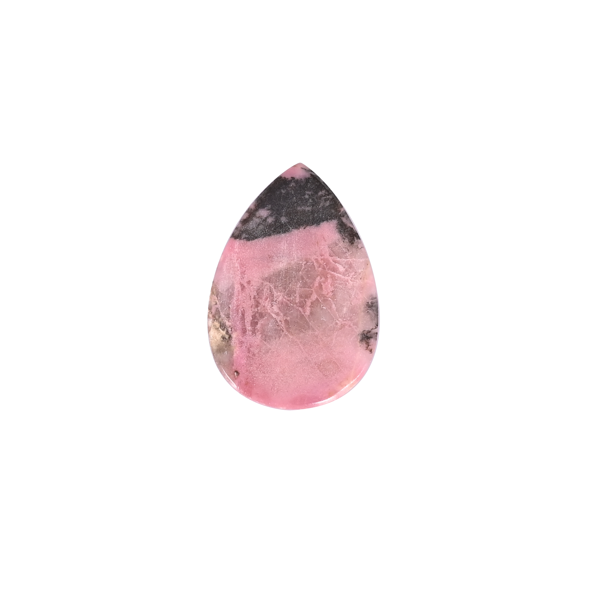 Pink Natural Rhodonite Pear Shape Cabochon Gemstone 295 Cts Handmade Jewelry Stone
