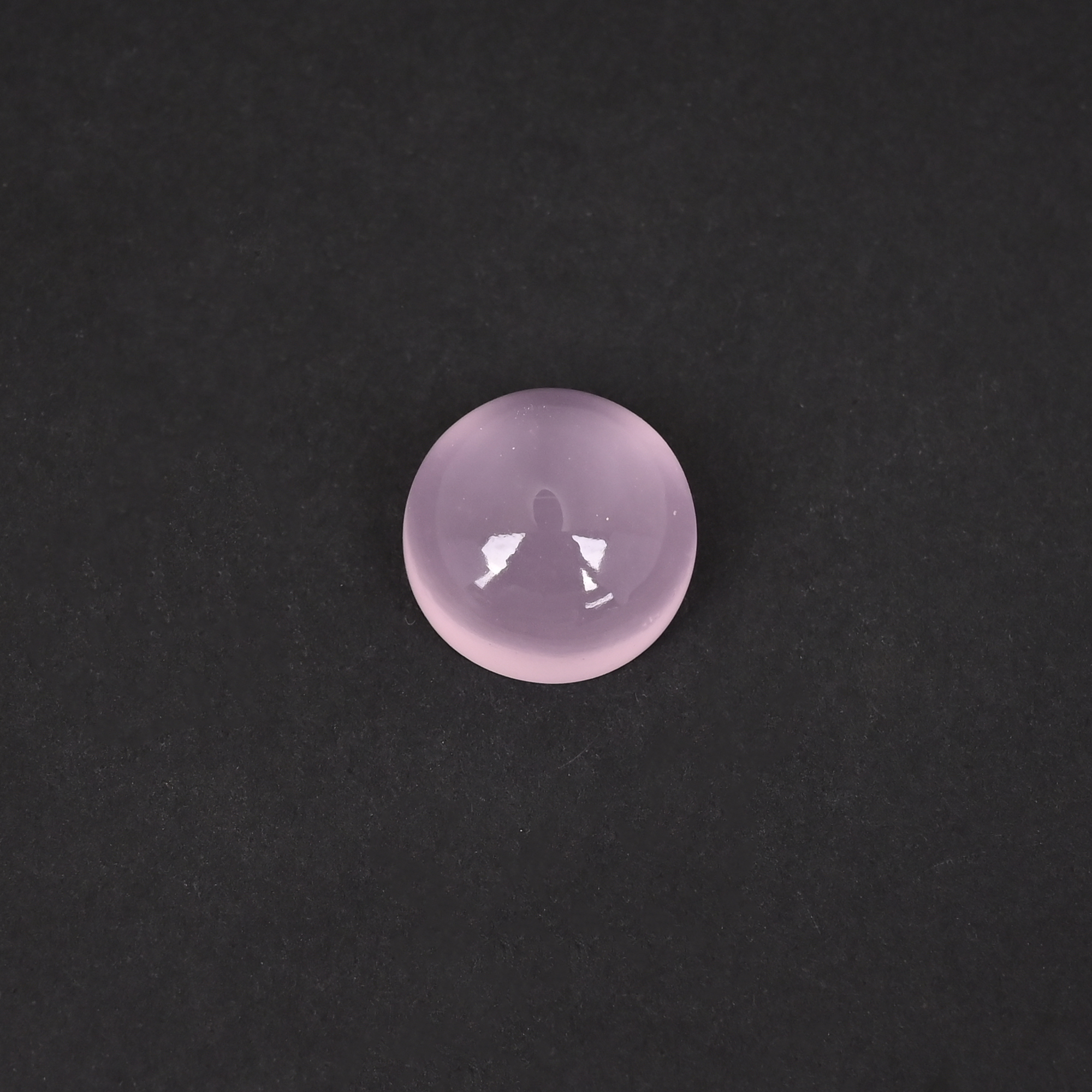 Genuine Rose Quartz Round Cabochon 26 Carat Loose Healing Gemstone