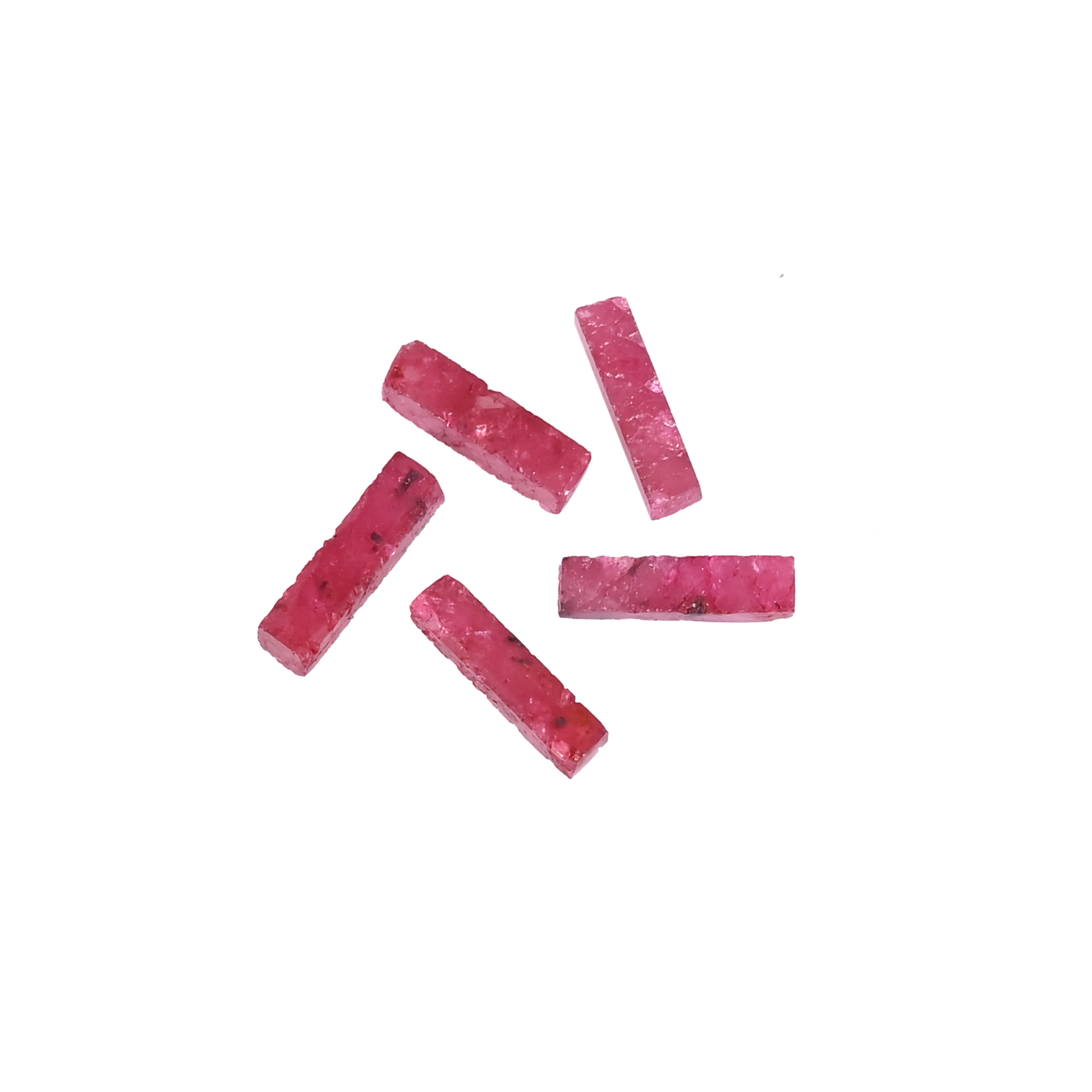 Natural Ruby Corundum Smooth Cube Shape 95 Carat Loose Gemstones