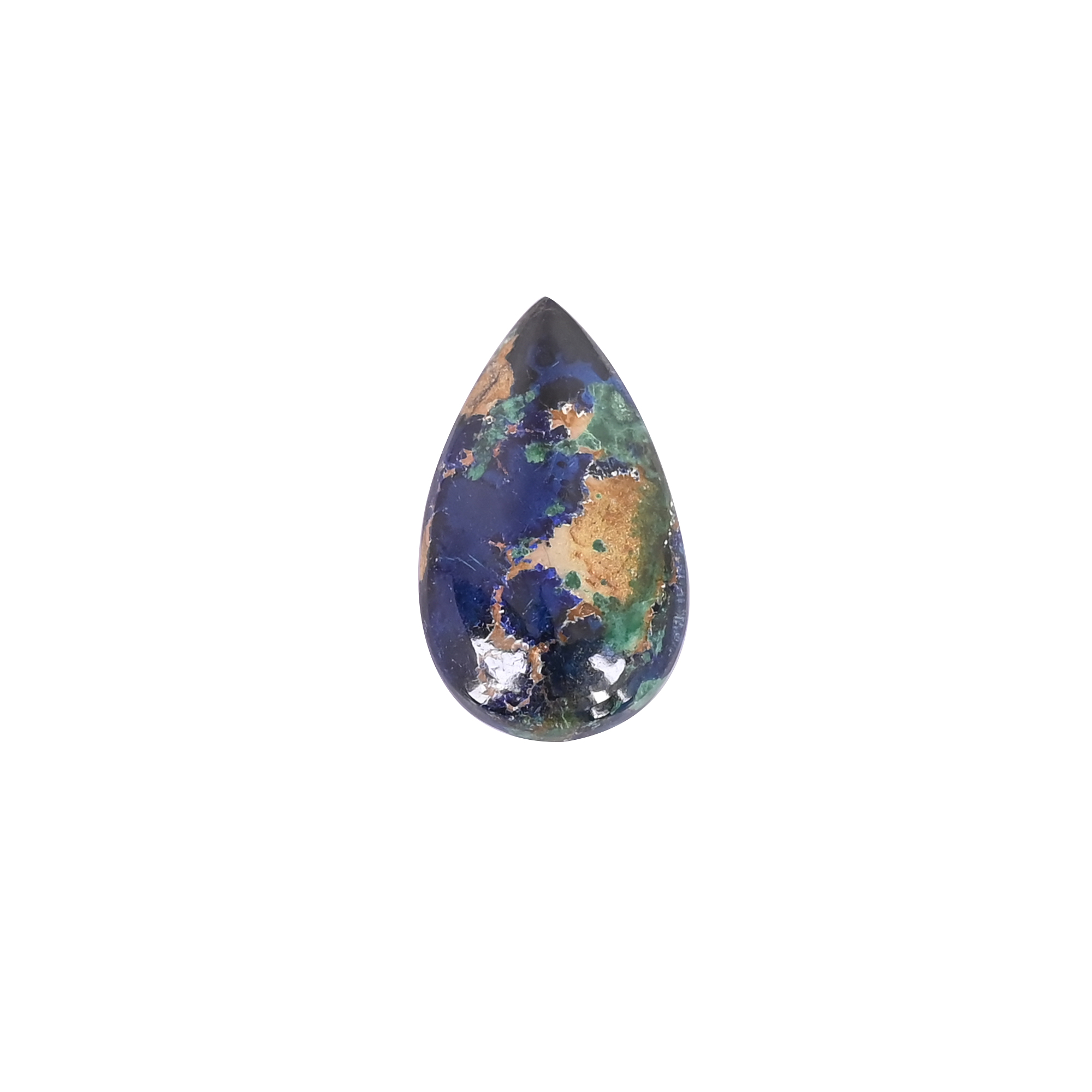 Eye Catching Natural Azurite Pear Cabochon 1605 Cts Loose Gemstone For Jewelry
