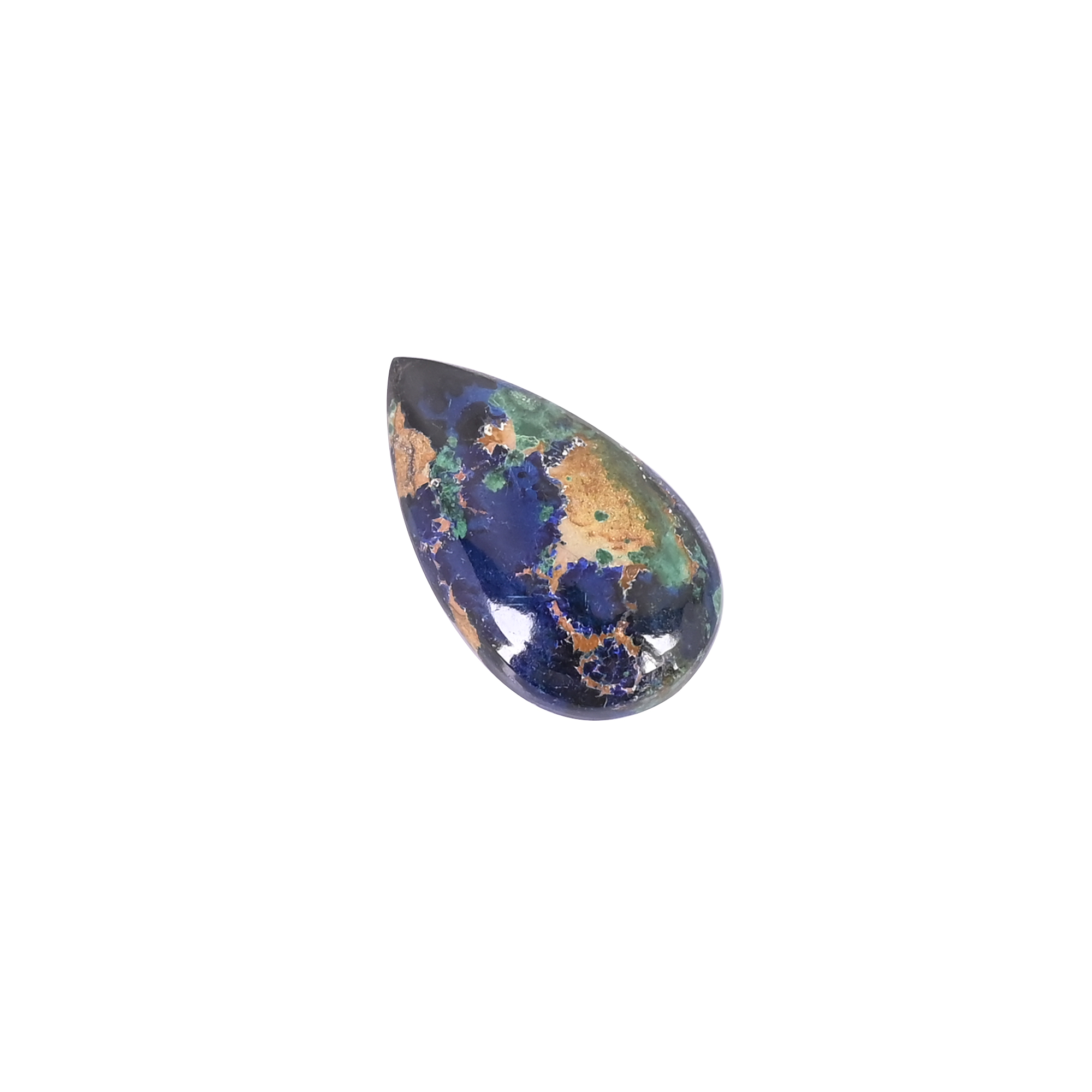 Eye Catching Natural Azurite Pear Cabochon 1605 Cts Loose Gemstone For Jewelry