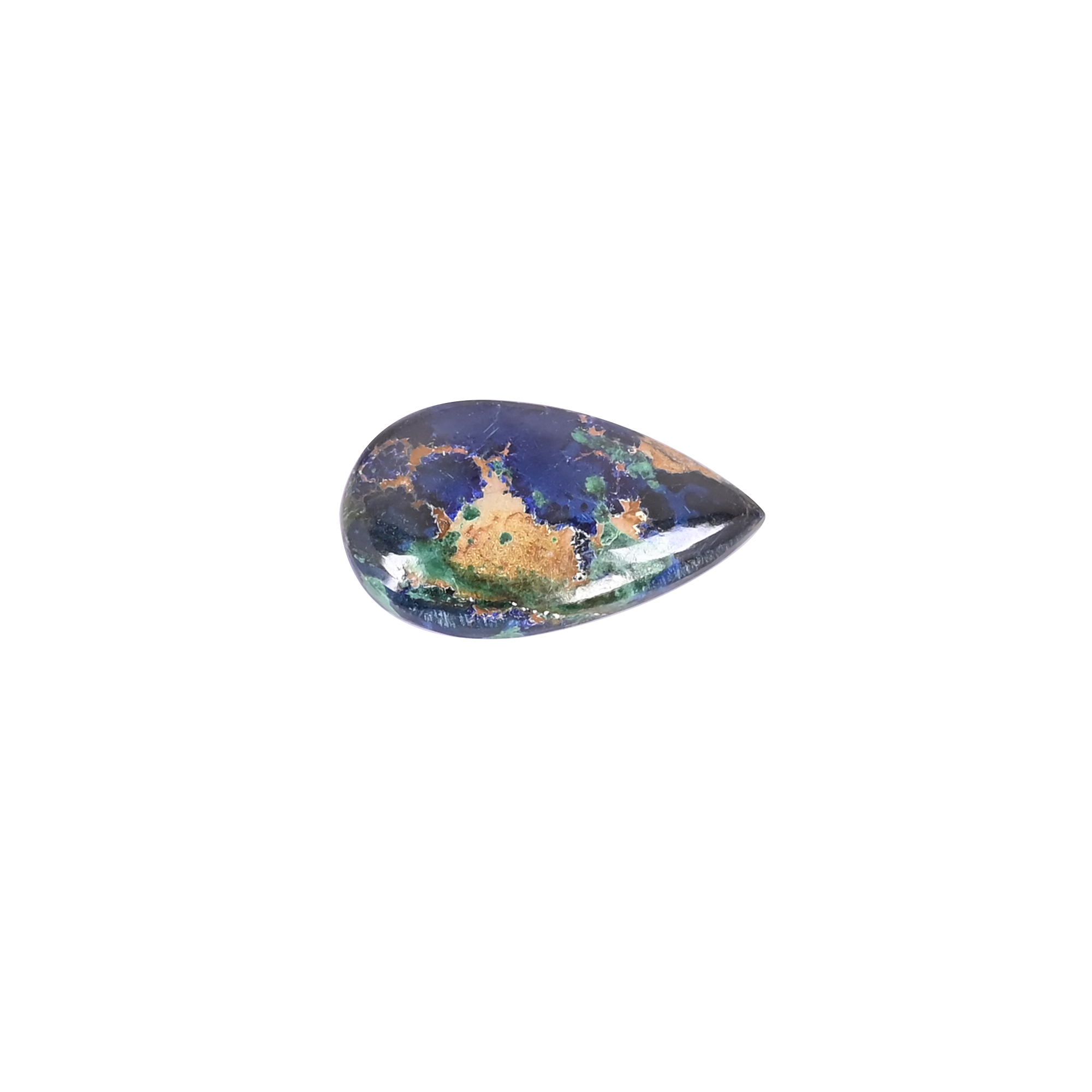 Eye Catching Natural Azurite Pear Cabochon 1605 Cts Loose Gemstone For Jewelry