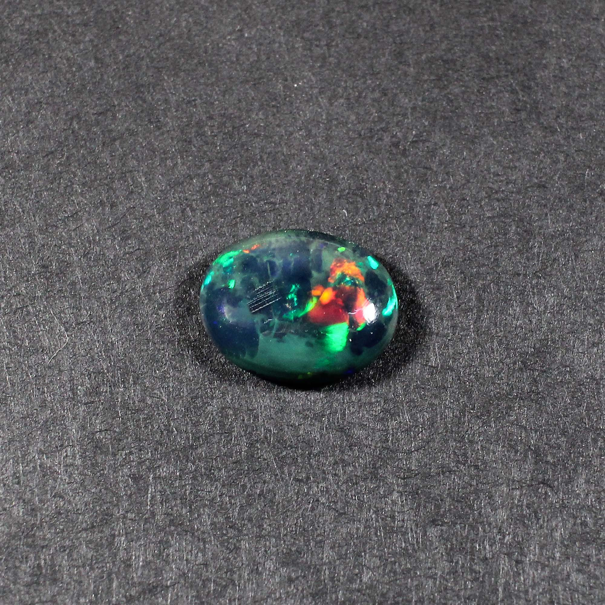 Natural Black Opal 13X10MM Oval Cabochon 230Cts 1 Piece Gemstone For Making Jewelry