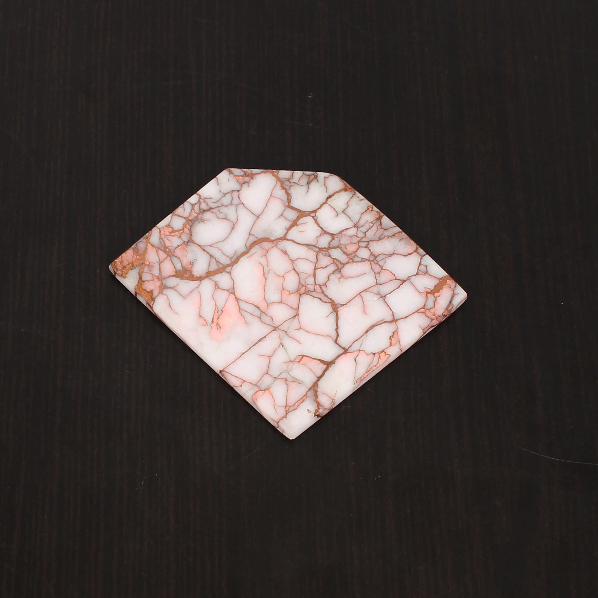 Natural Copper Quartz 38x42mm Freeform Slice 6400 Cts Loose Gemstone