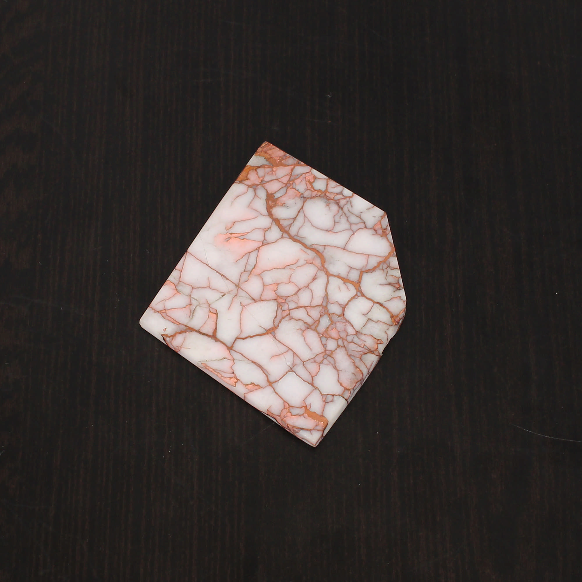 Natural Copper Quartz 38x42mm Freeform Slice 6400 Cts Loose Gemstone