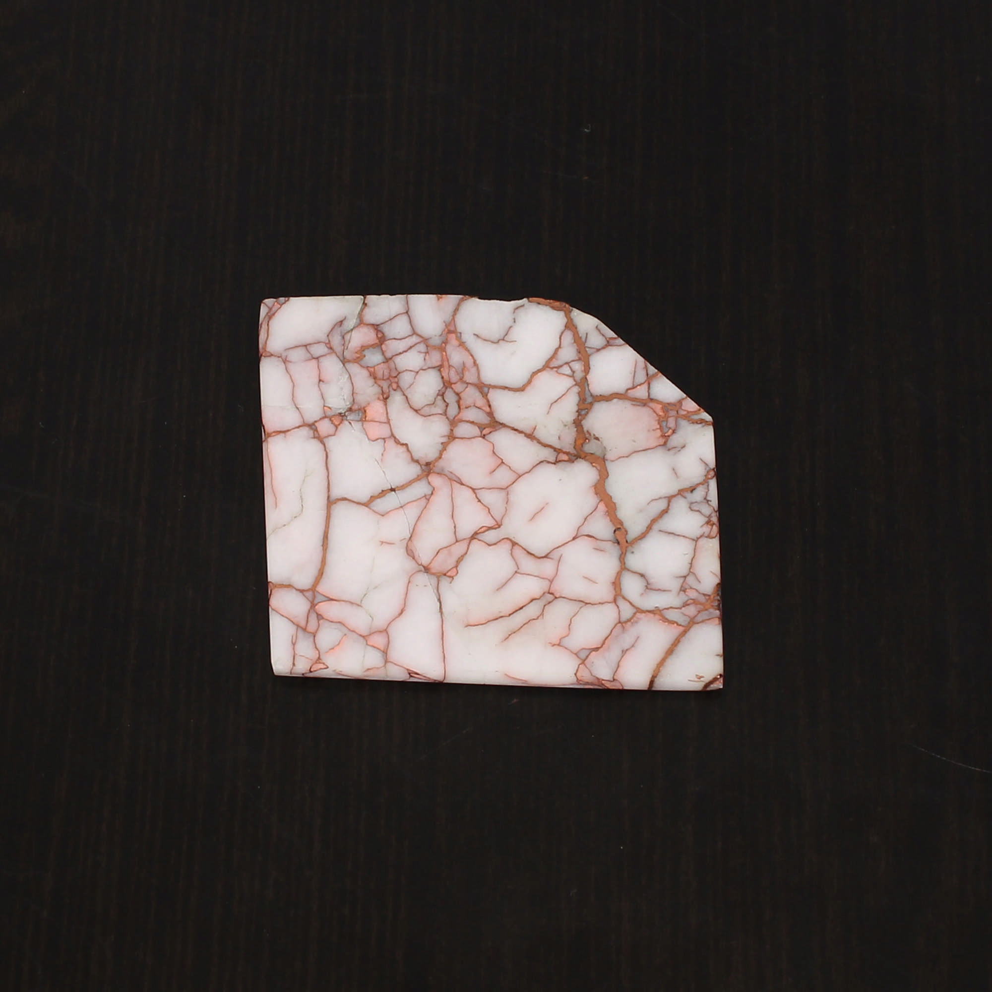 Natural Copper Quartz 38x42mm Freeform Slice 6400 Cts Loose Gemstone
