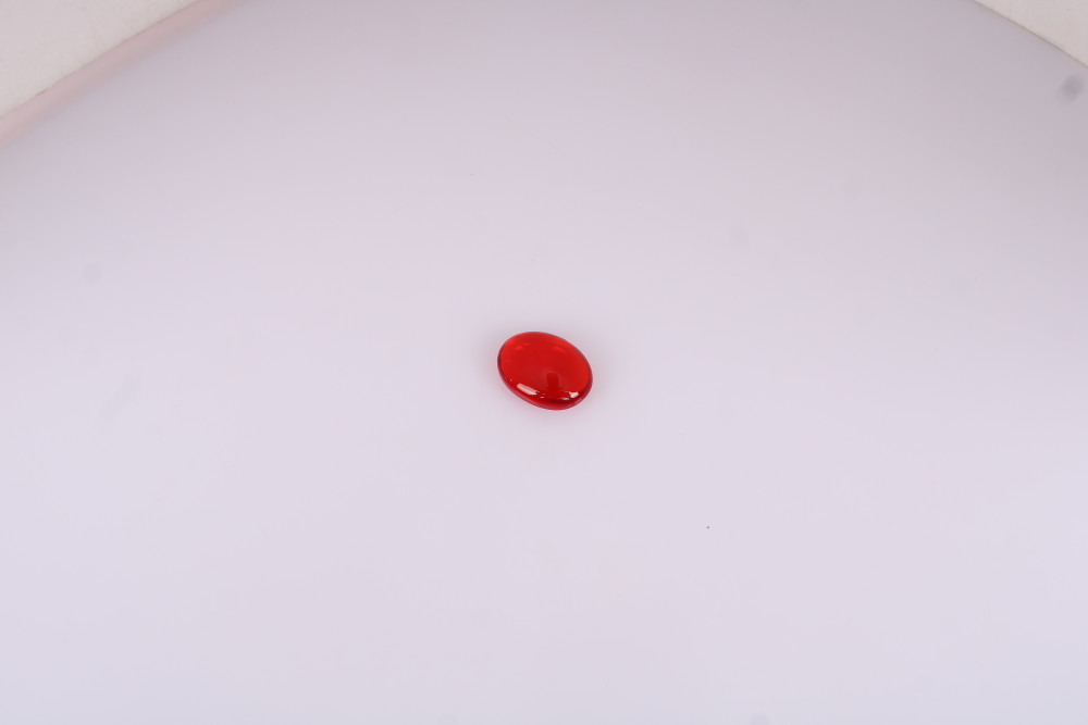 Image of Red Garnet Hydro Gemstone Smooth Briolette Cut 16x12mm 7.5 Carat for Jewelry Making