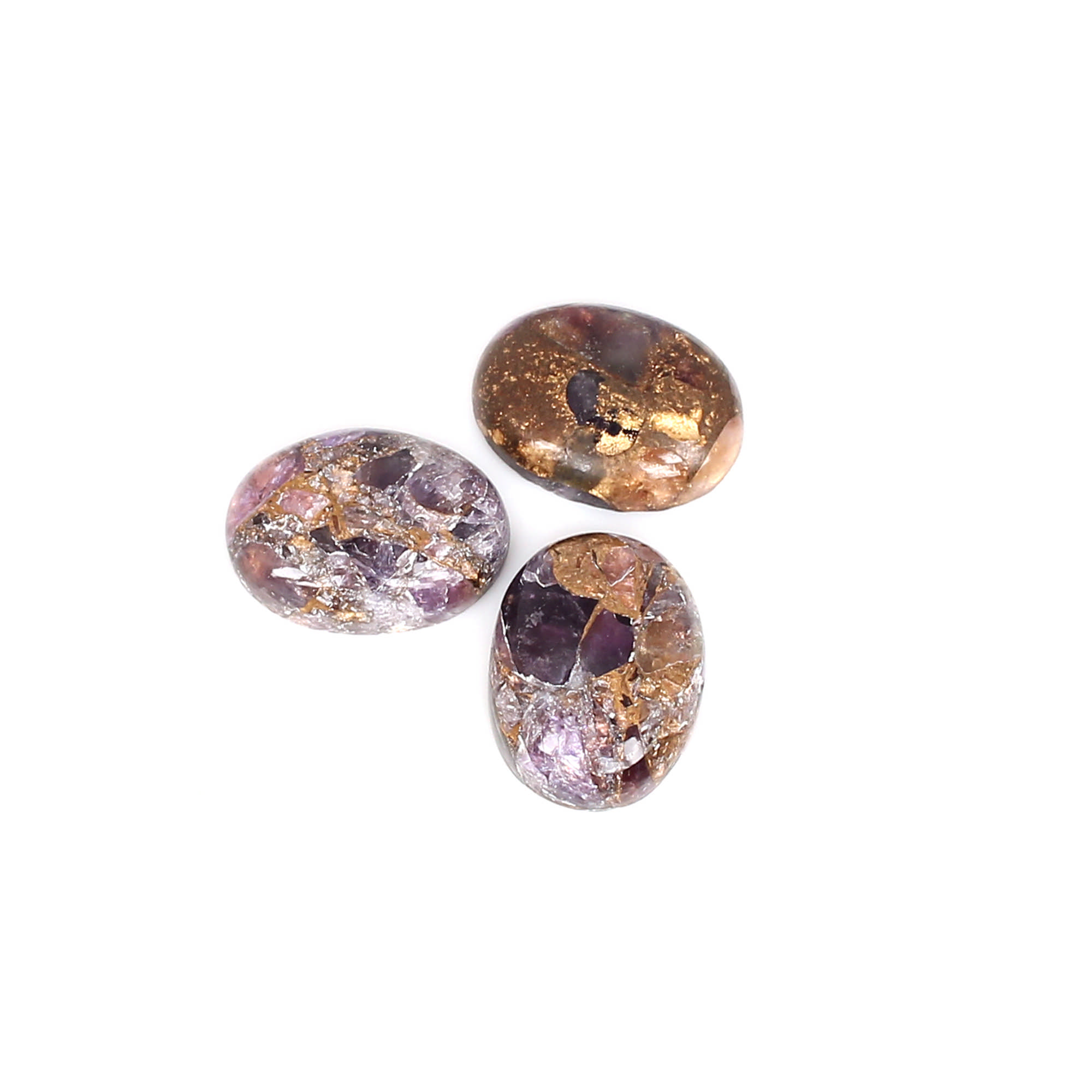 Amethyst Copper 16x12mm Oval Cab 855cts Loose Gemstone