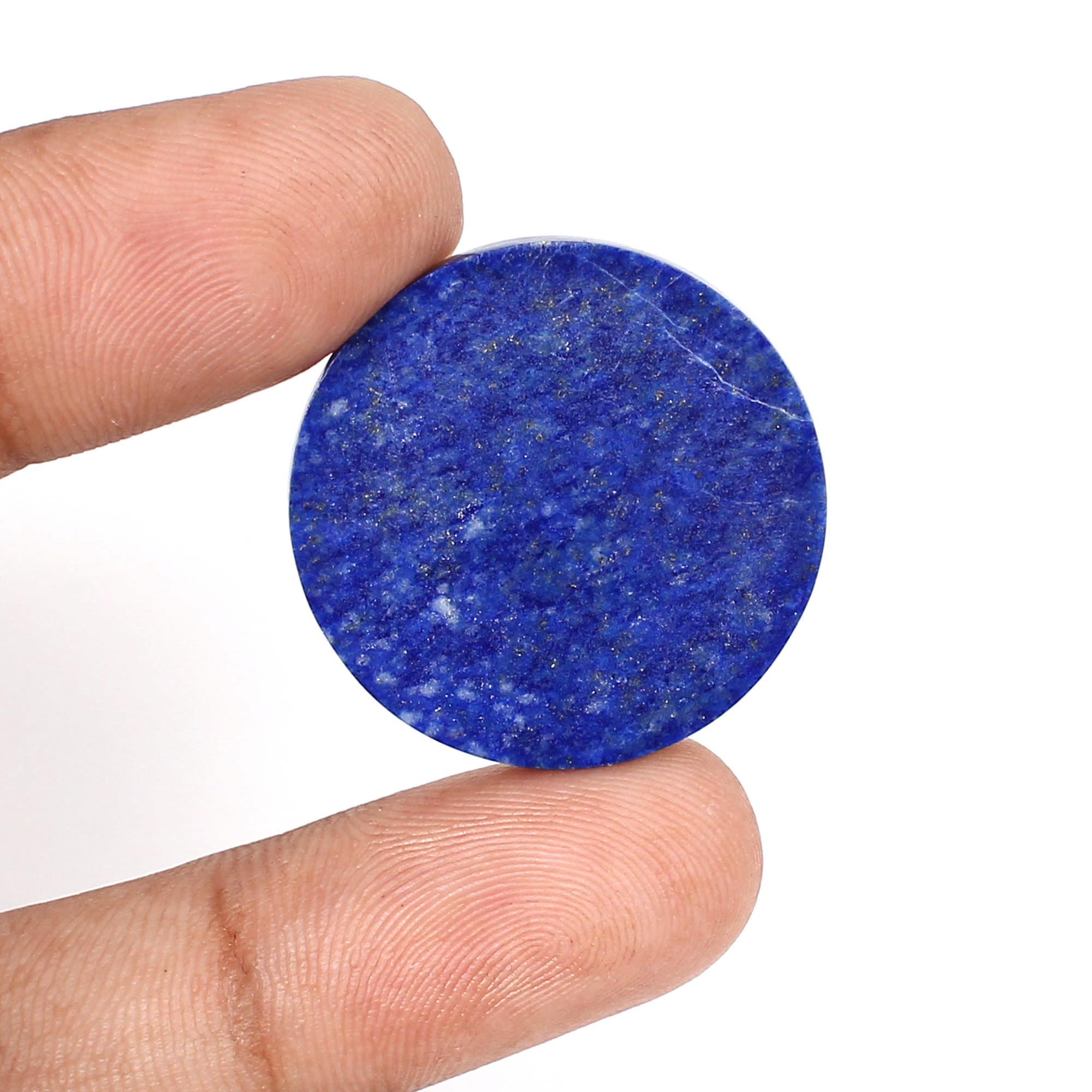 Natural Lapis Lazuli 27mm Round Flat 2610cts Loose Gemstone