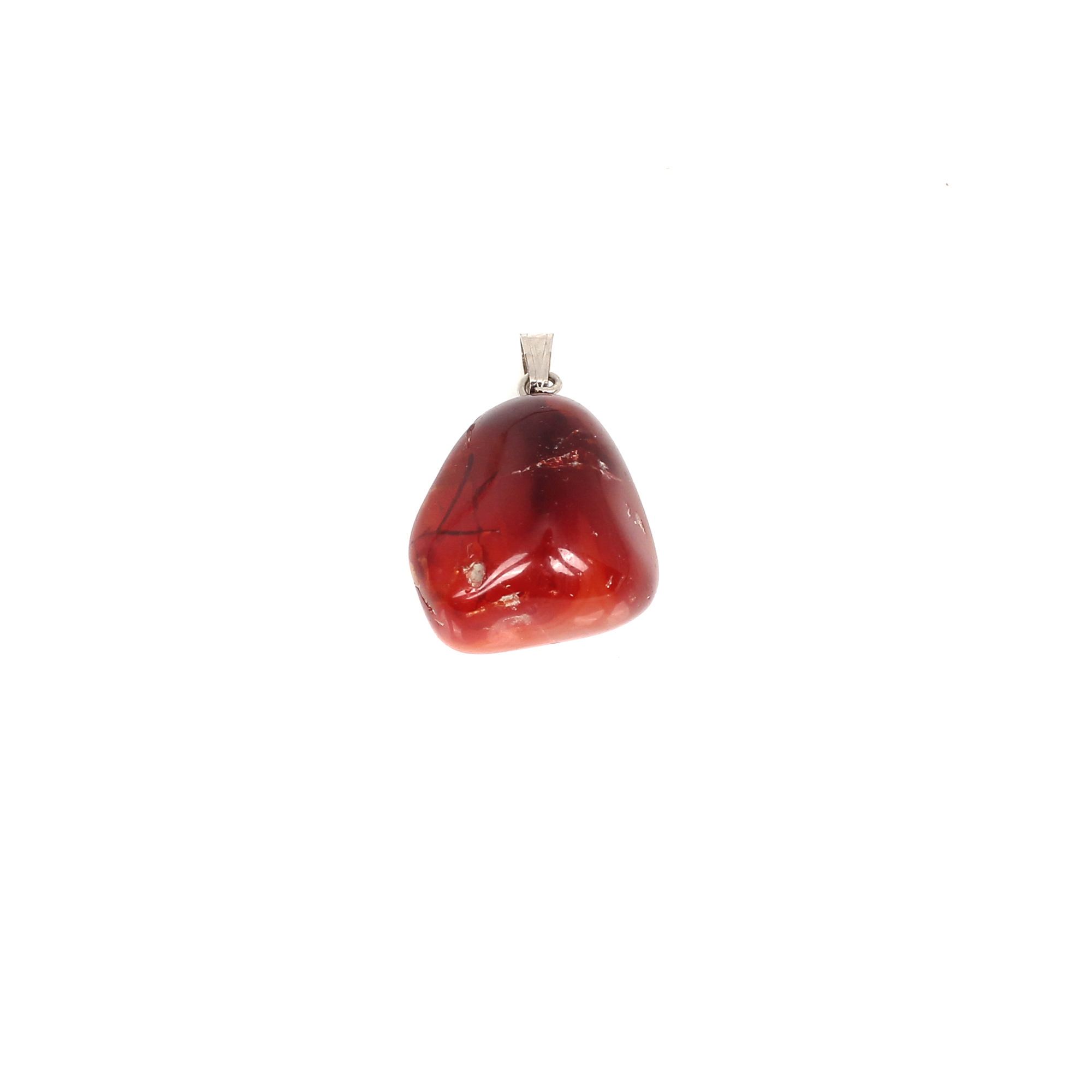 Natural Red sardonyx18x13mm Fancy Cab 554cts 925 Sterling Silver Pendant