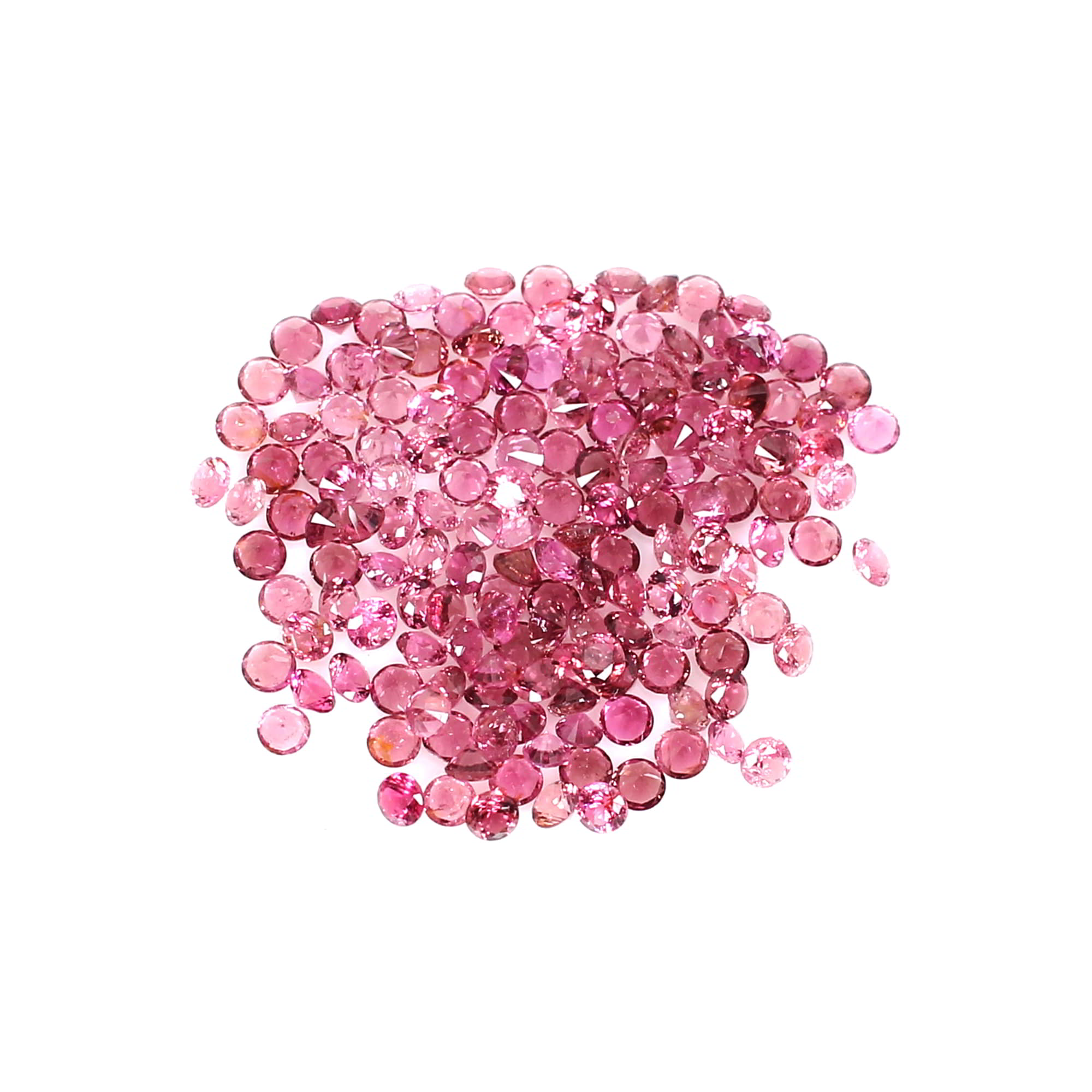 Natural Pink Tourmaline Round Diamond Cut 5cts Gemstone