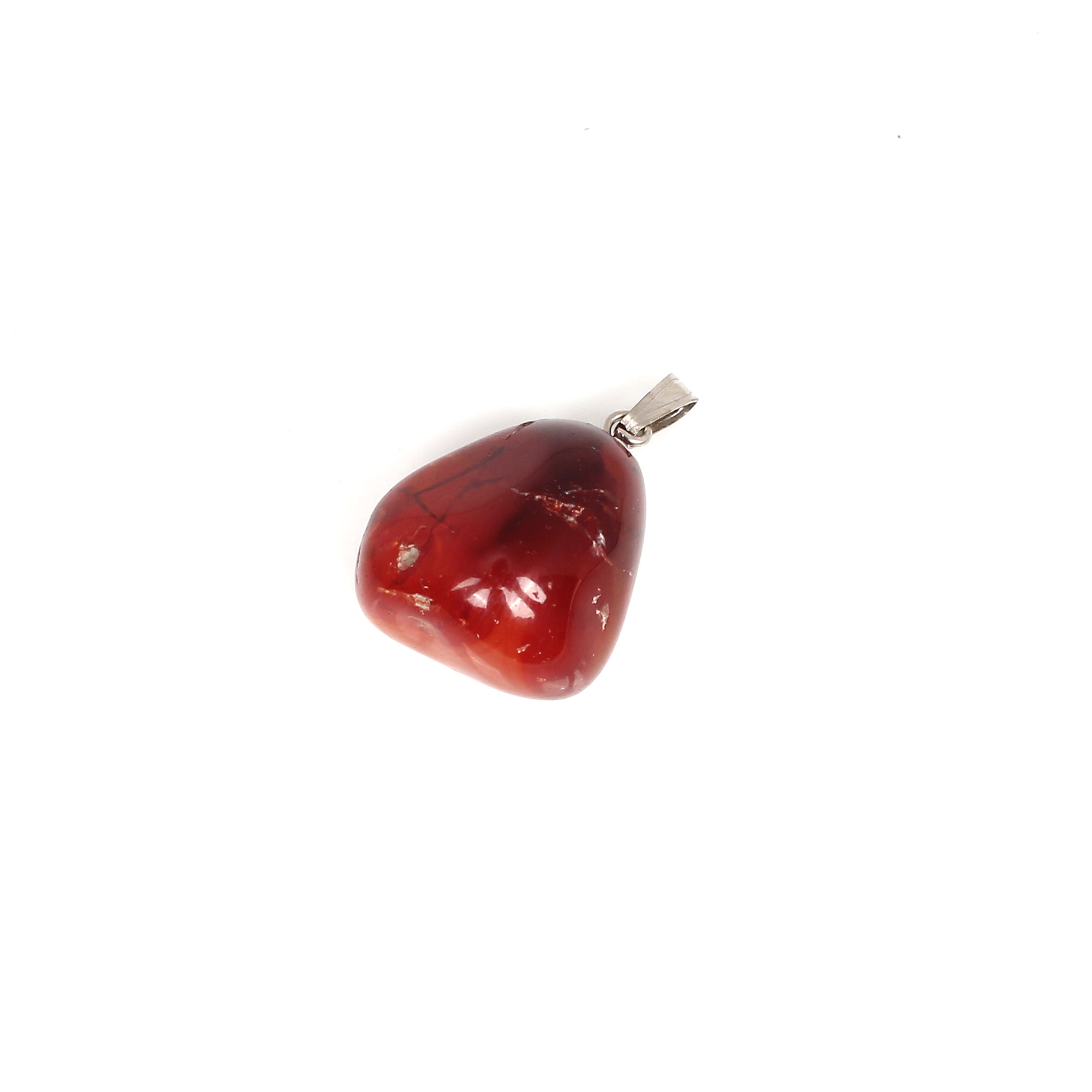 Natural Red sardonyx18x13mm Fancy Cab 554cts 925 Sterling Silver Pendant