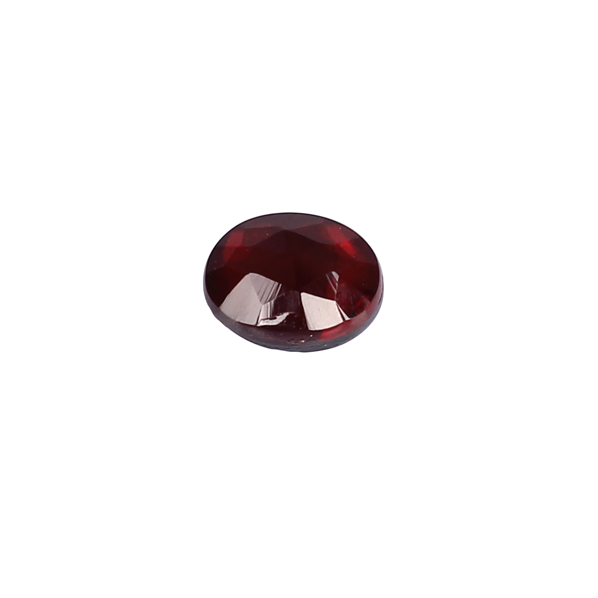 Garnet Doublet Rose Cut Gemstone 8x6 mm 2 Carat for Jewelry Making