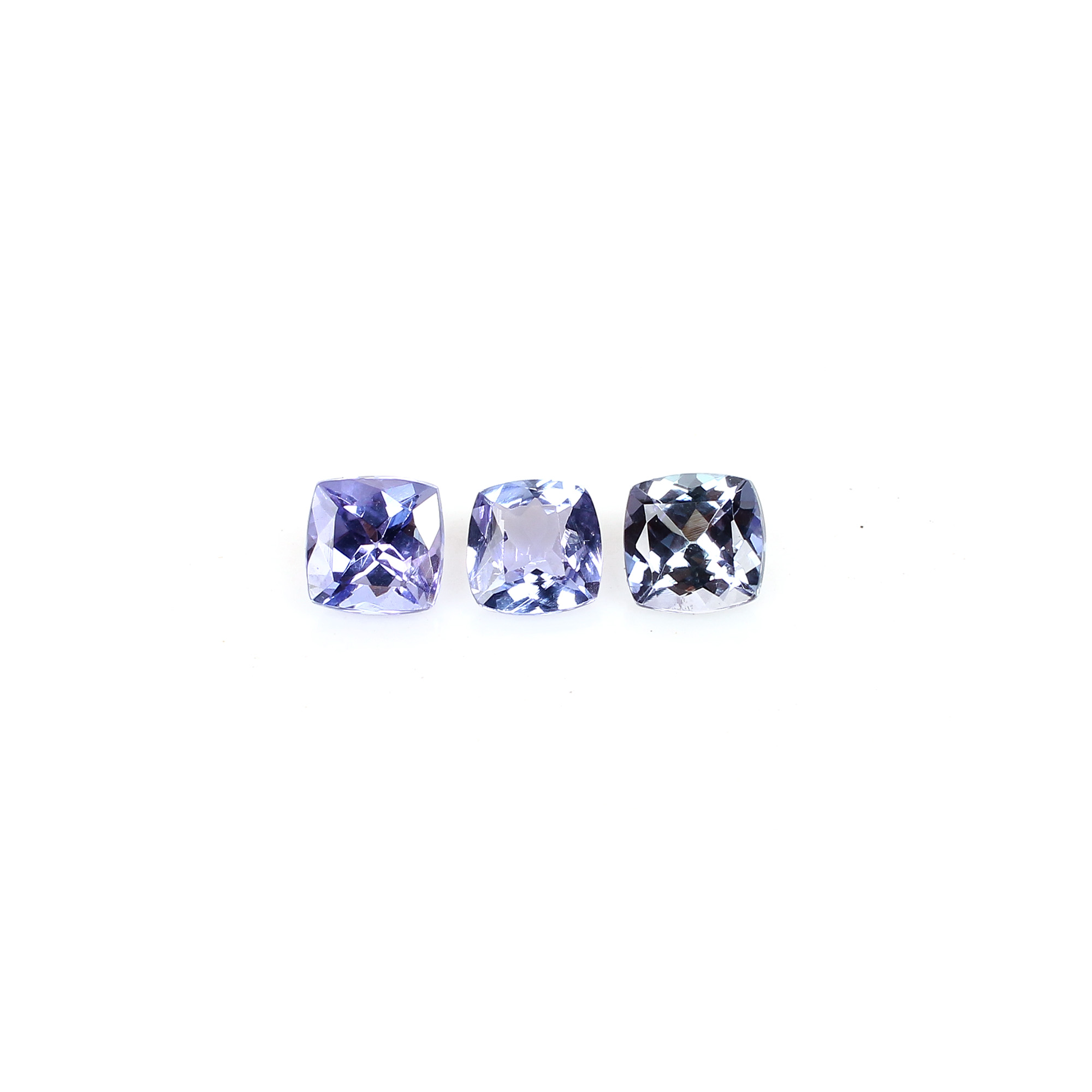 AAA Quality 1Pcs Natural Tanzanite 5x5mm Cushion Cut 0710Cts Loose Gemstone