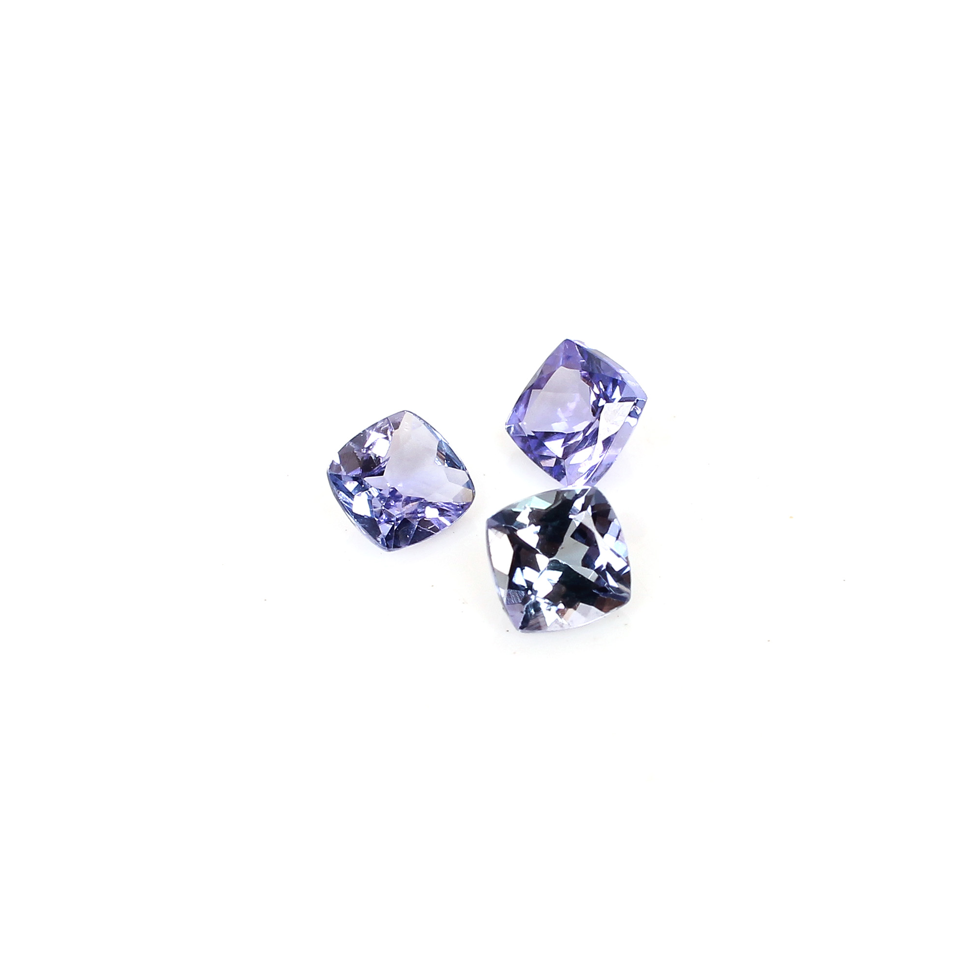 AAA Quality 1Pcs Natural Tanzanite 5x5mm Cushion Cut 0710Cts Loose Gemstone