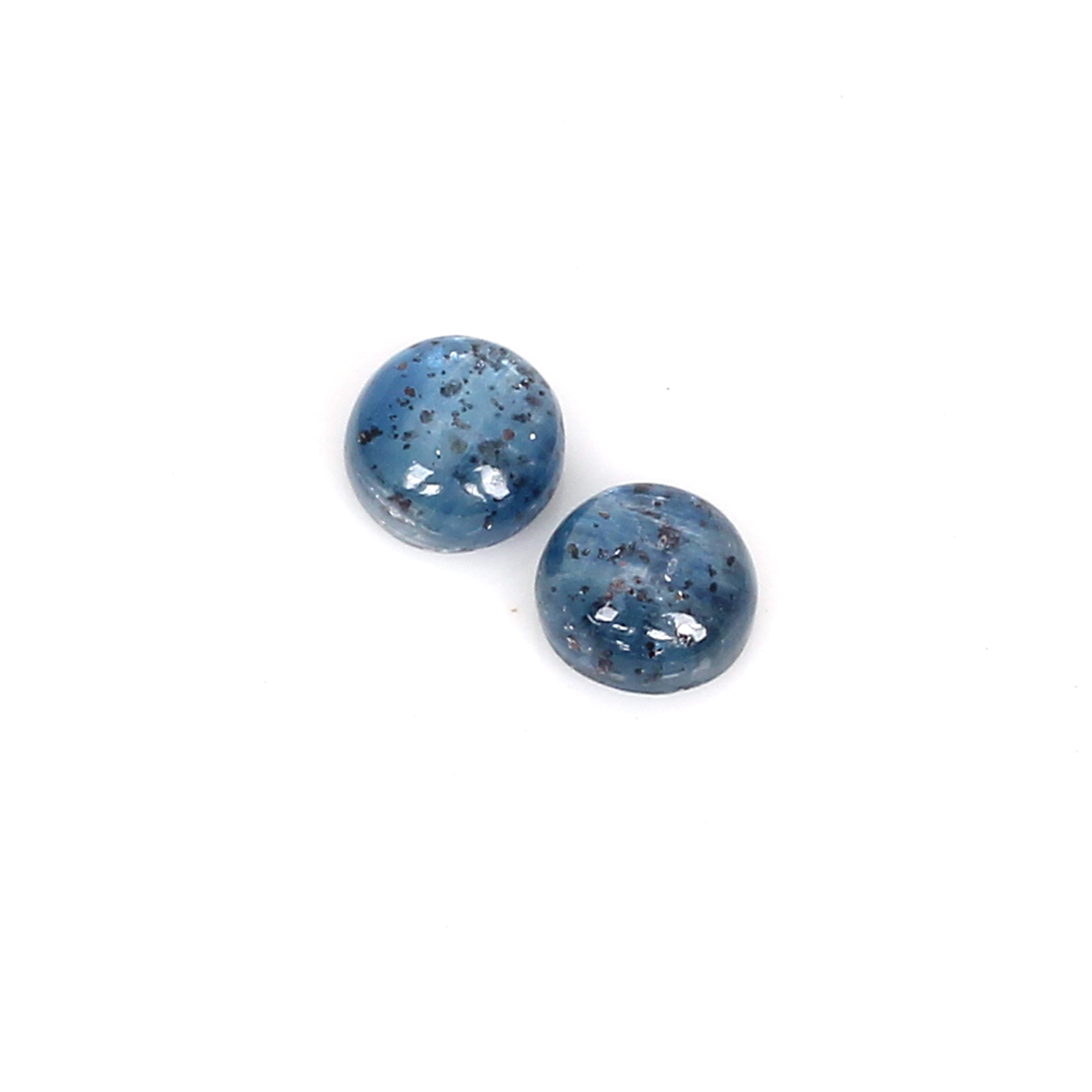 Natural Kyanite 7mm Round Cab 445Cts