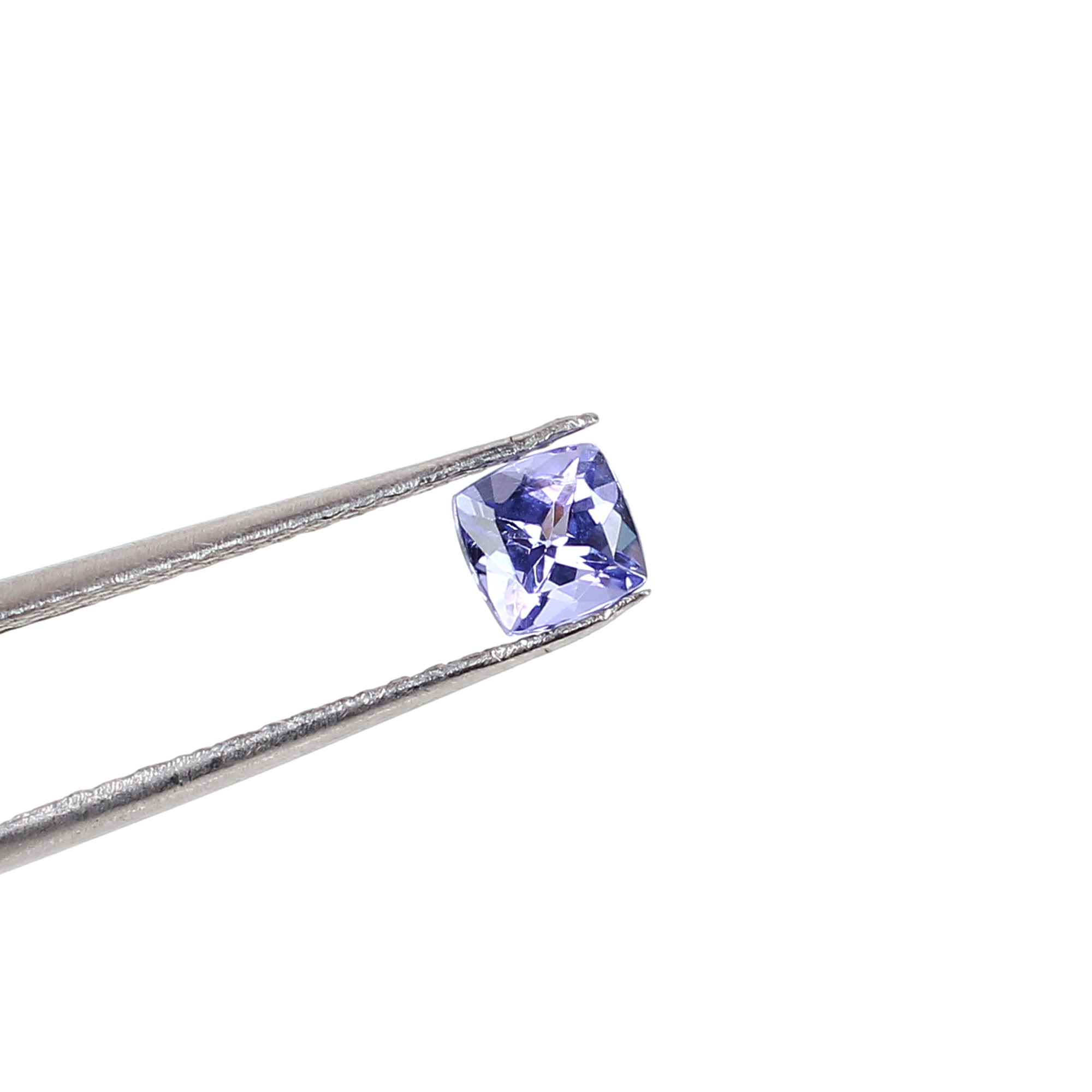 AAA Quality 1Pcs Natural Tanzanite 5x5mm Cushion Cut 0710Cts Loose Gemstone