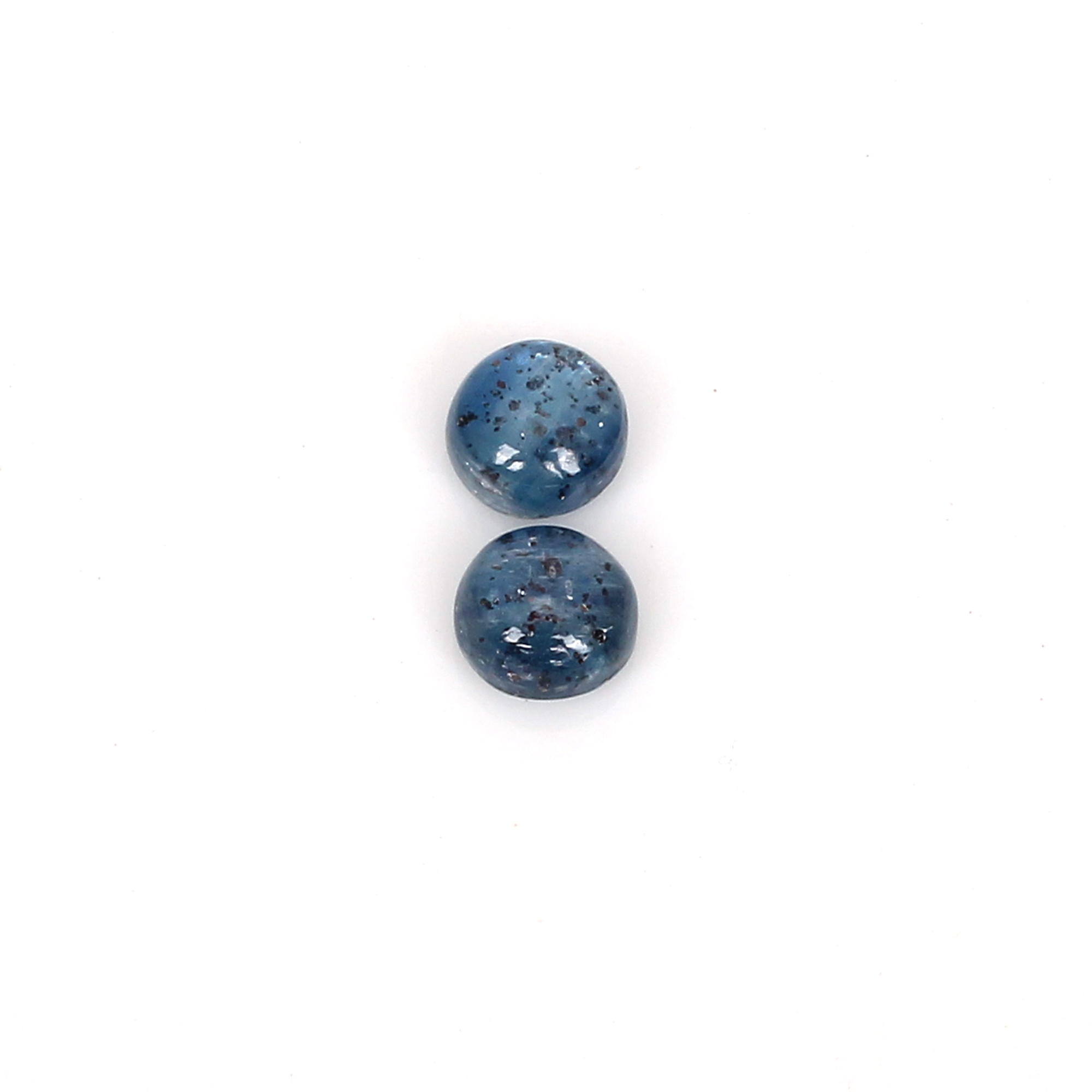 Natural Kyanite 7mm Round Cab 445Cts