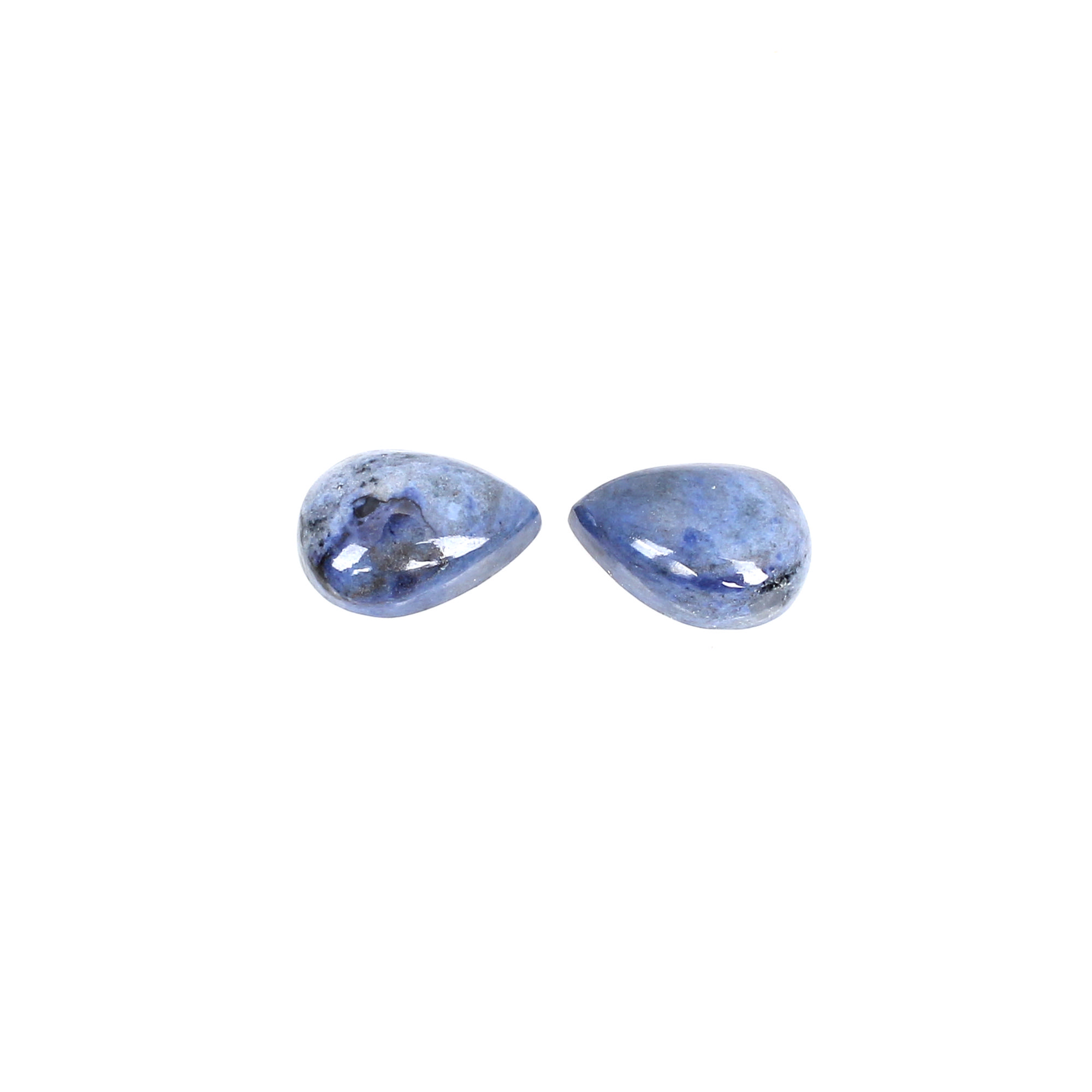 1pcs Natural Dumortierite 14x10mm Pear Cab 880cts Loose Gemstone