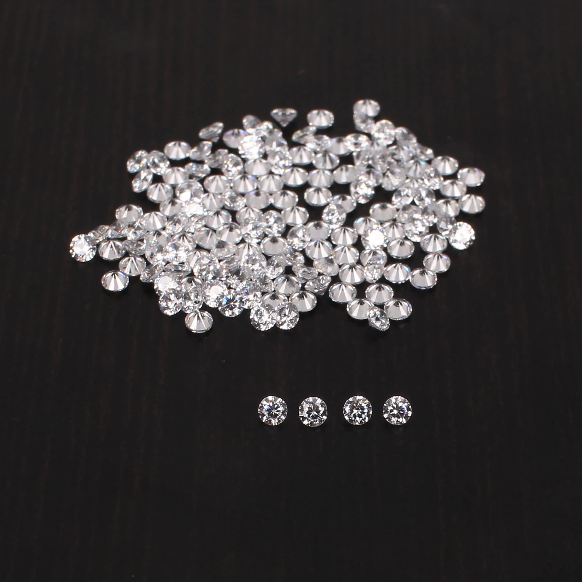 Cubic Zircon 2mm Round Brilliant Cut